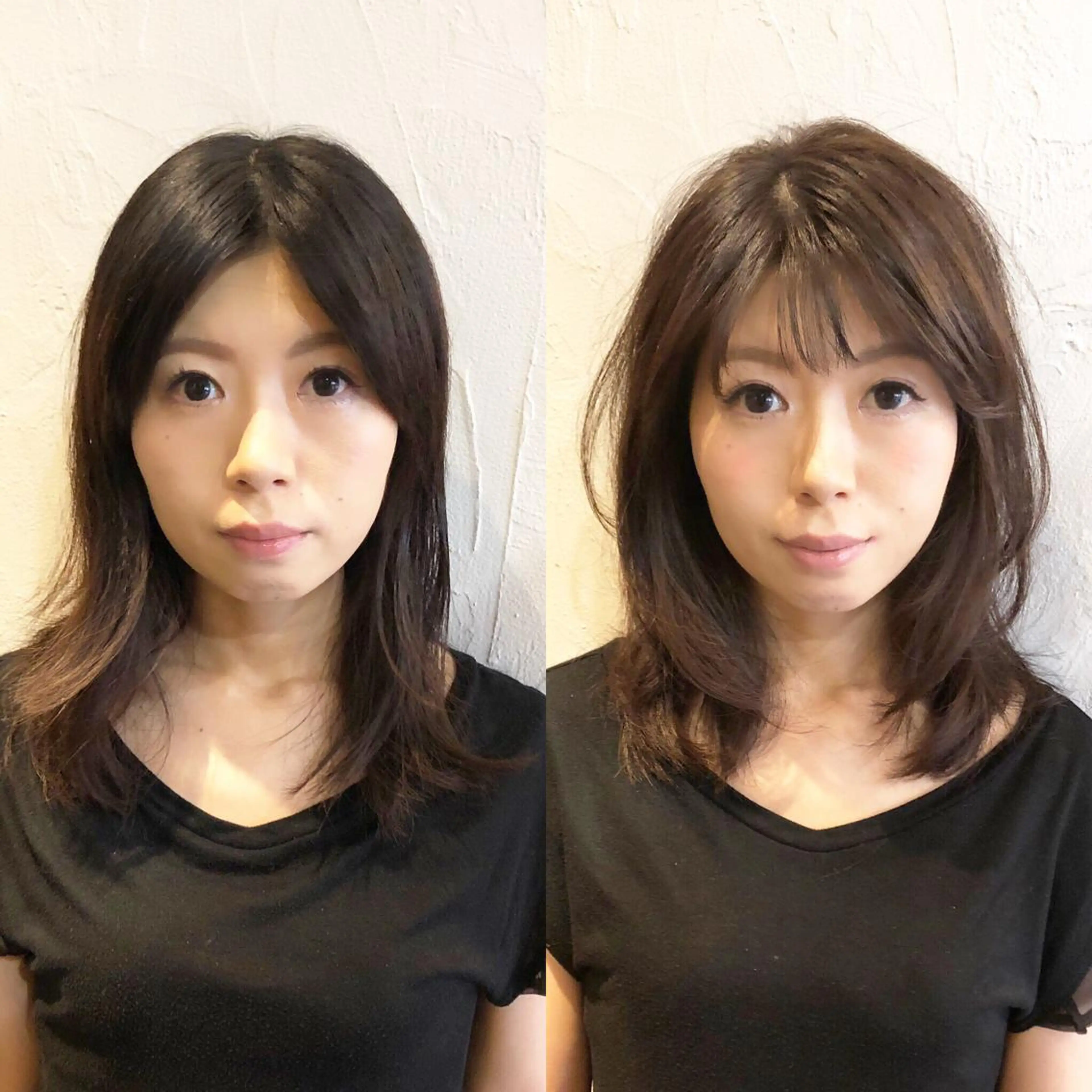 セミロング 髪質改善縮毛矯正 専門店のヘアスタイル