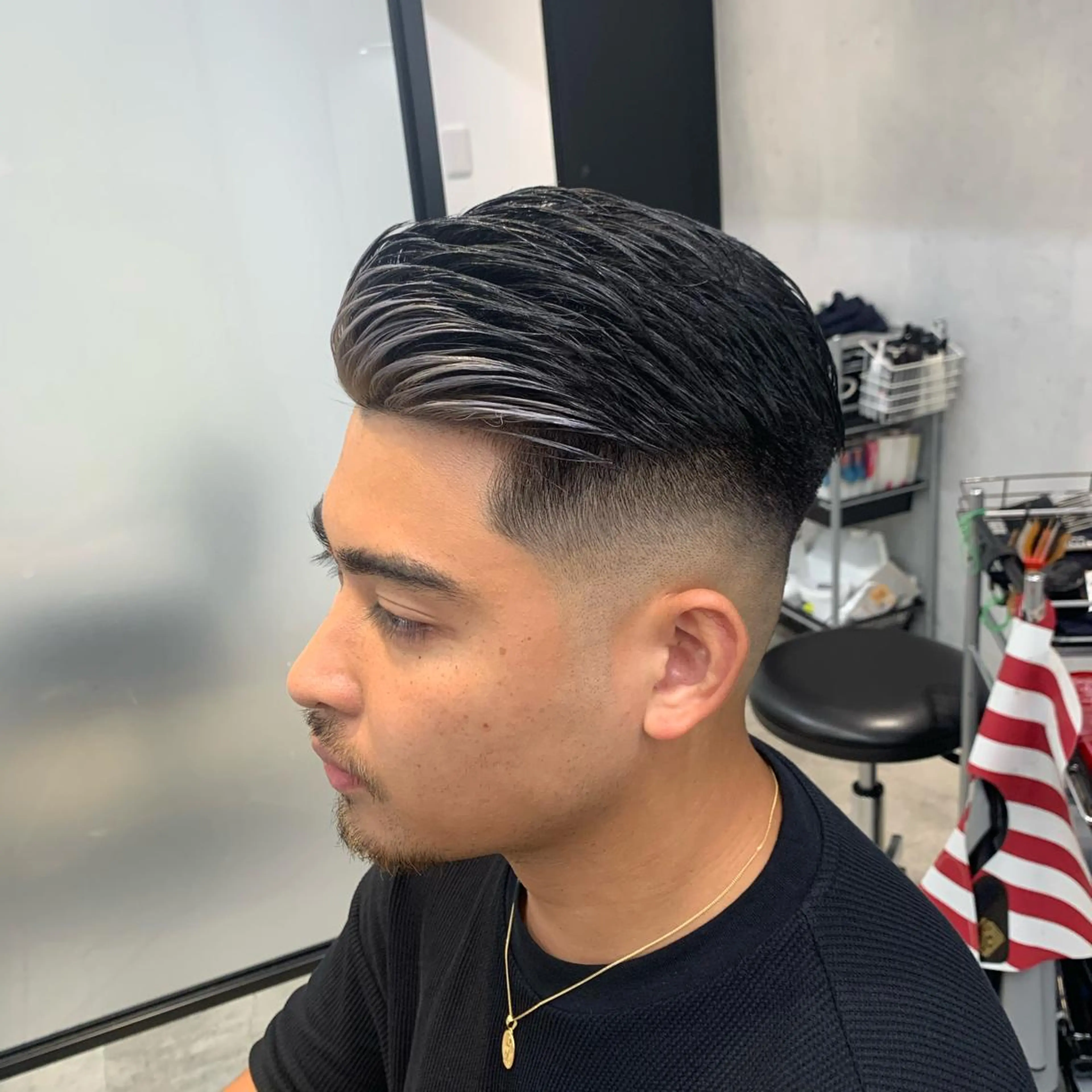 ショート メンズ 及川シゲル 髪質改善講師のヘアスタイル