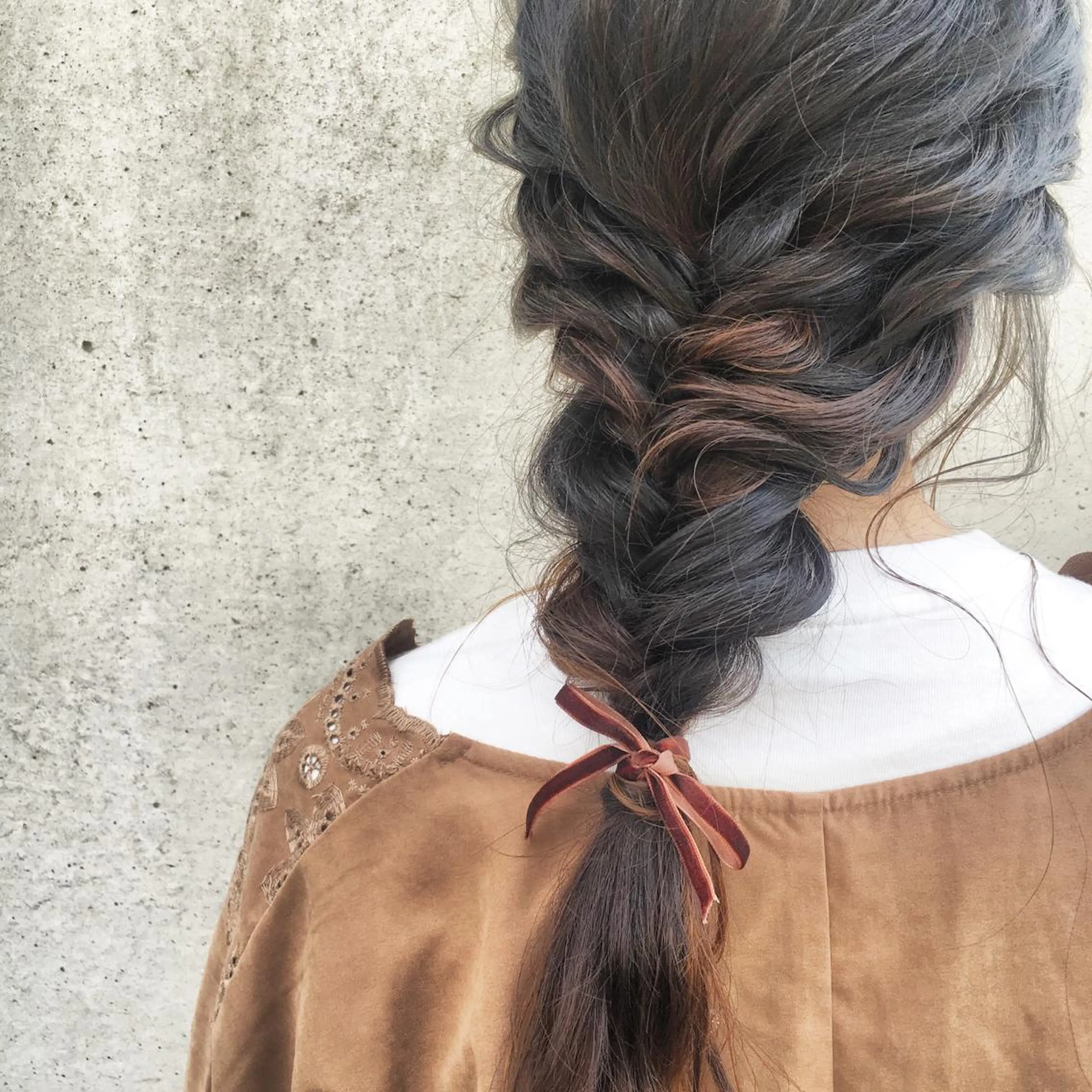 カラー ヘアアレンジ まなべ さくらのヘアスタイル