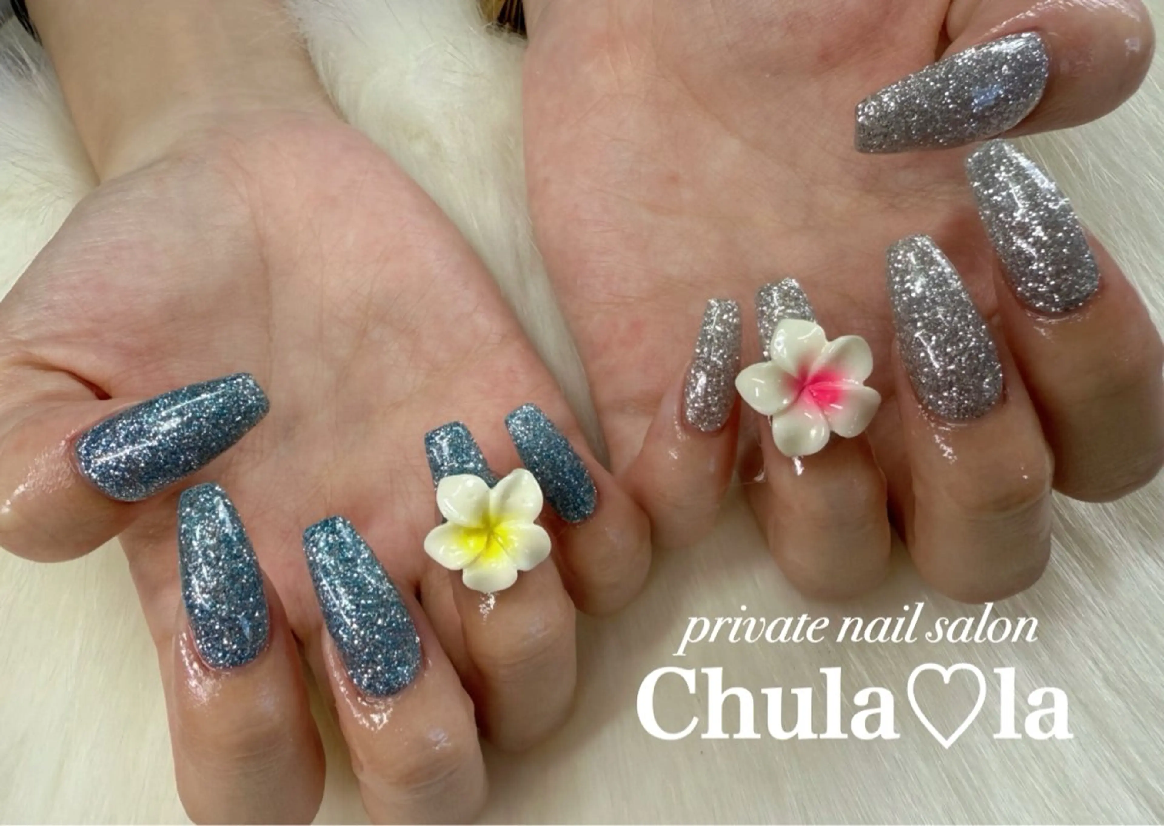 ネイル ラメ(グリッター) ワンカラーネイル ハンドネイル Chula♡la 豊見城市高安のネイルデザイン