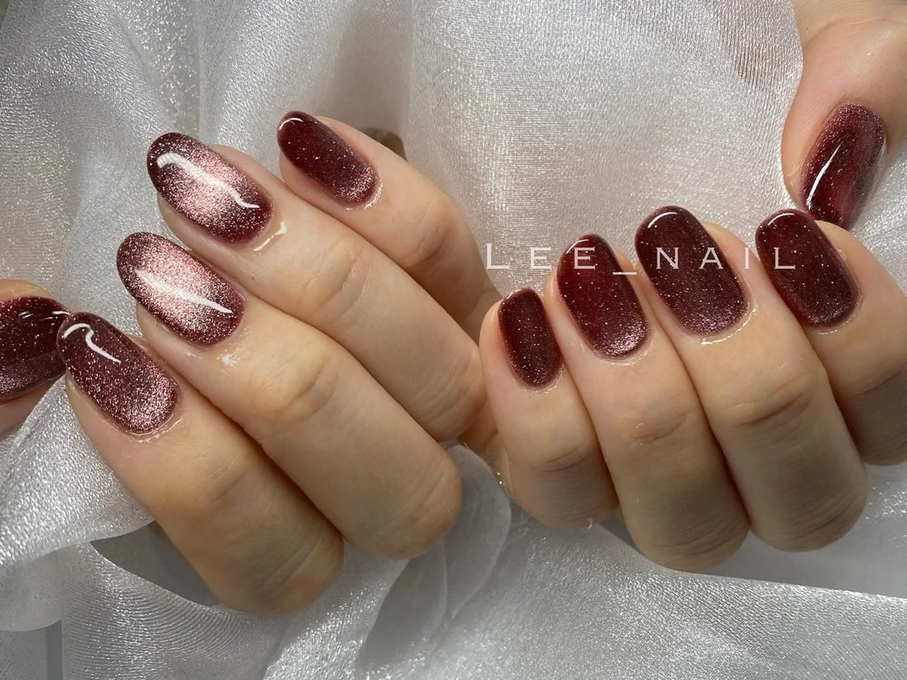 ネイル マグネットネイル ハンドネイル Lee_ nailのネイルデザイン
