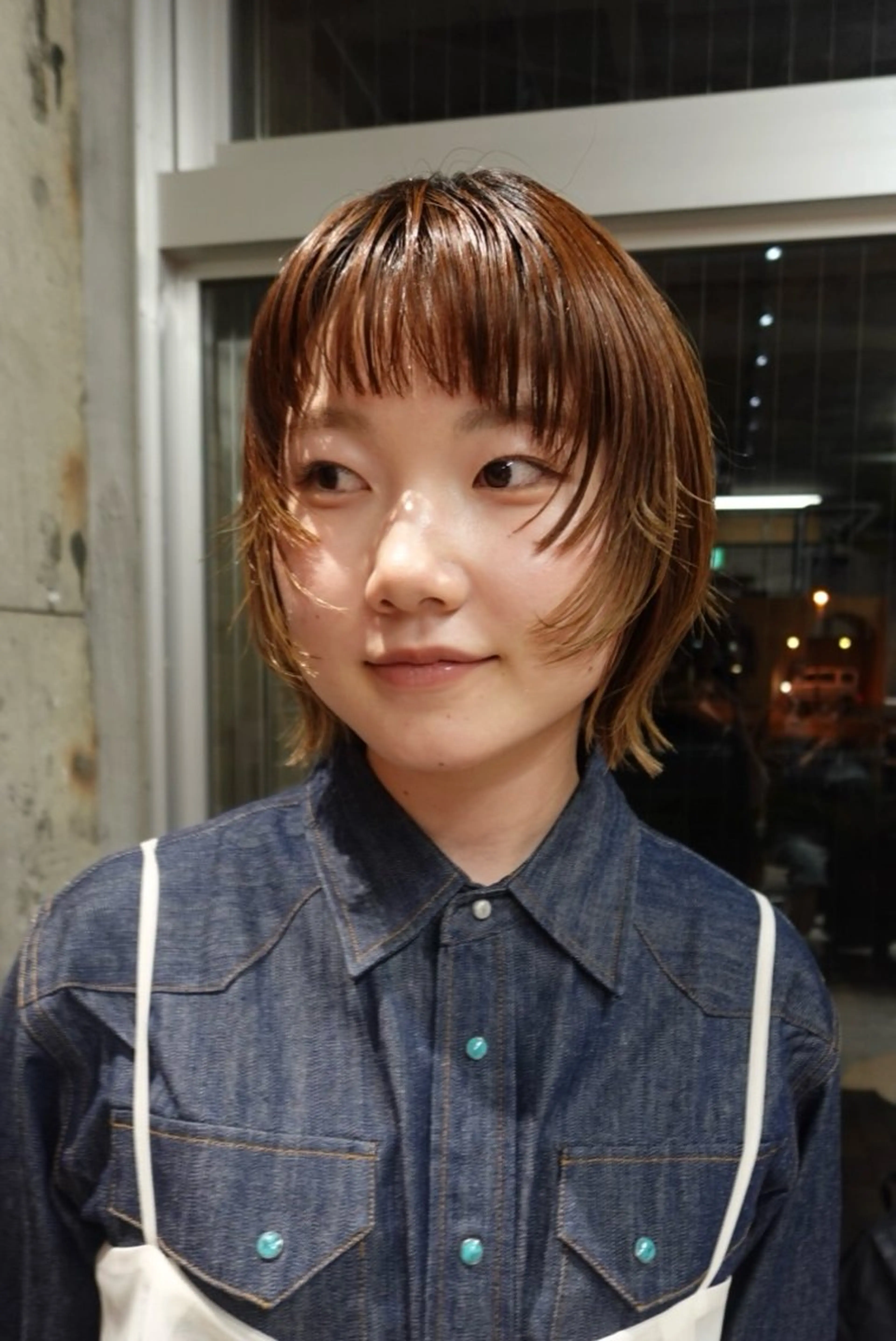 ショート カット ヘアカラー トリートメント wewe: momoeのヘアスタイル