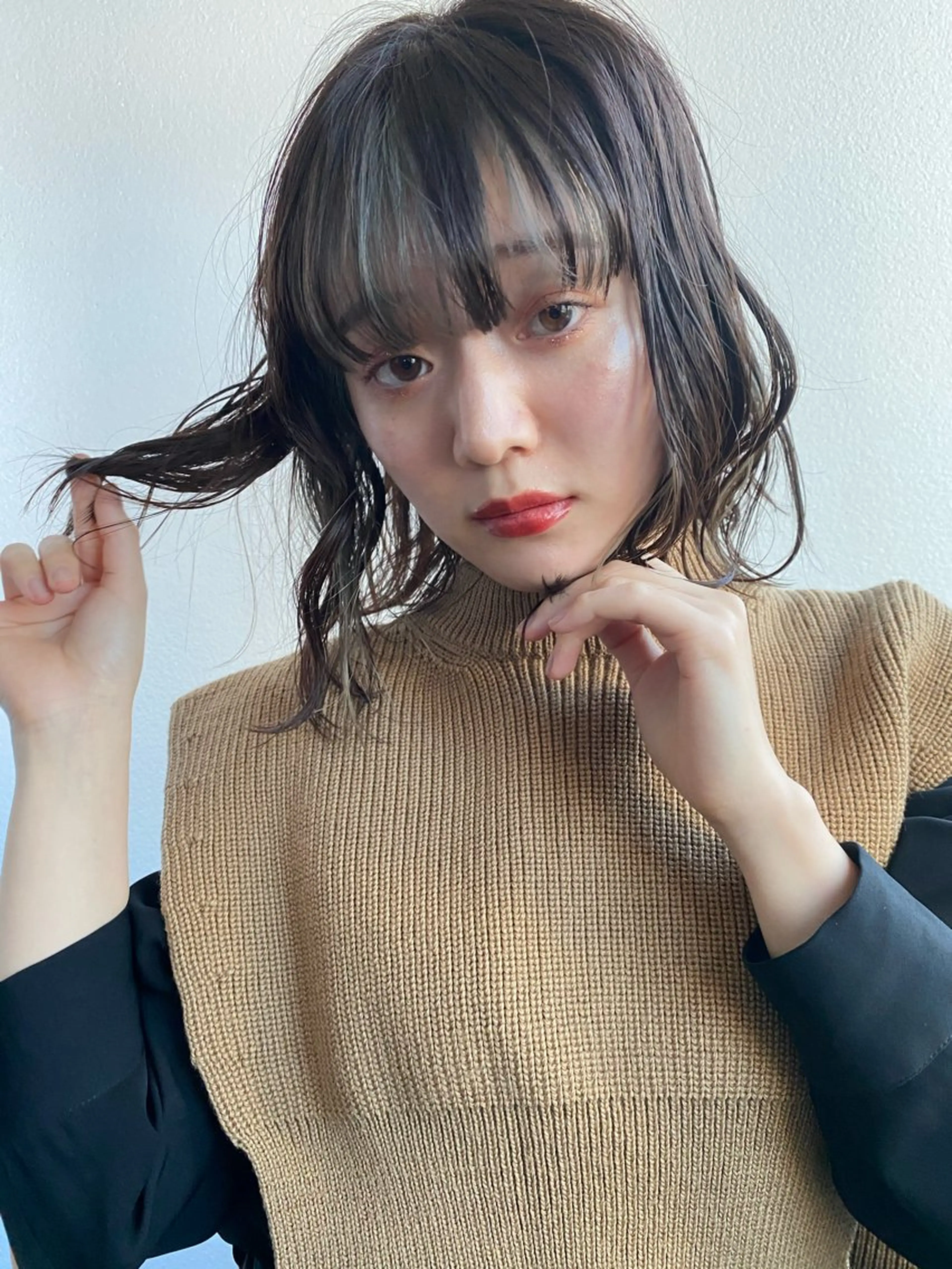 💫平日40%off💫似合わせカット+韓国風カラー+うる艶髪質改善トリートメント🫧ミニモ学割🫧の写真