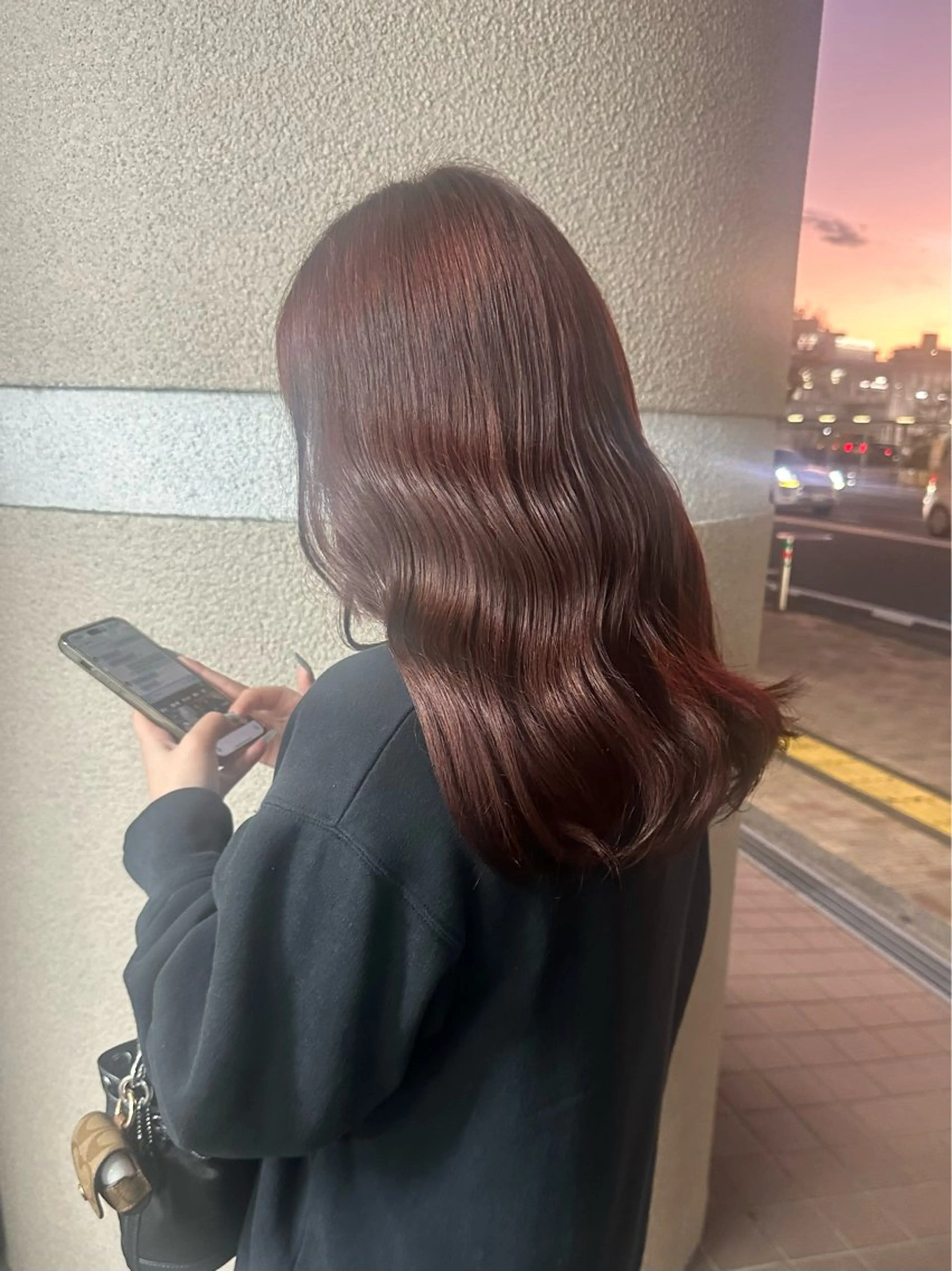 セミロング ヘアカラー トリートメント 透明感カラー/暖色 木村 実来のヘアスタイル