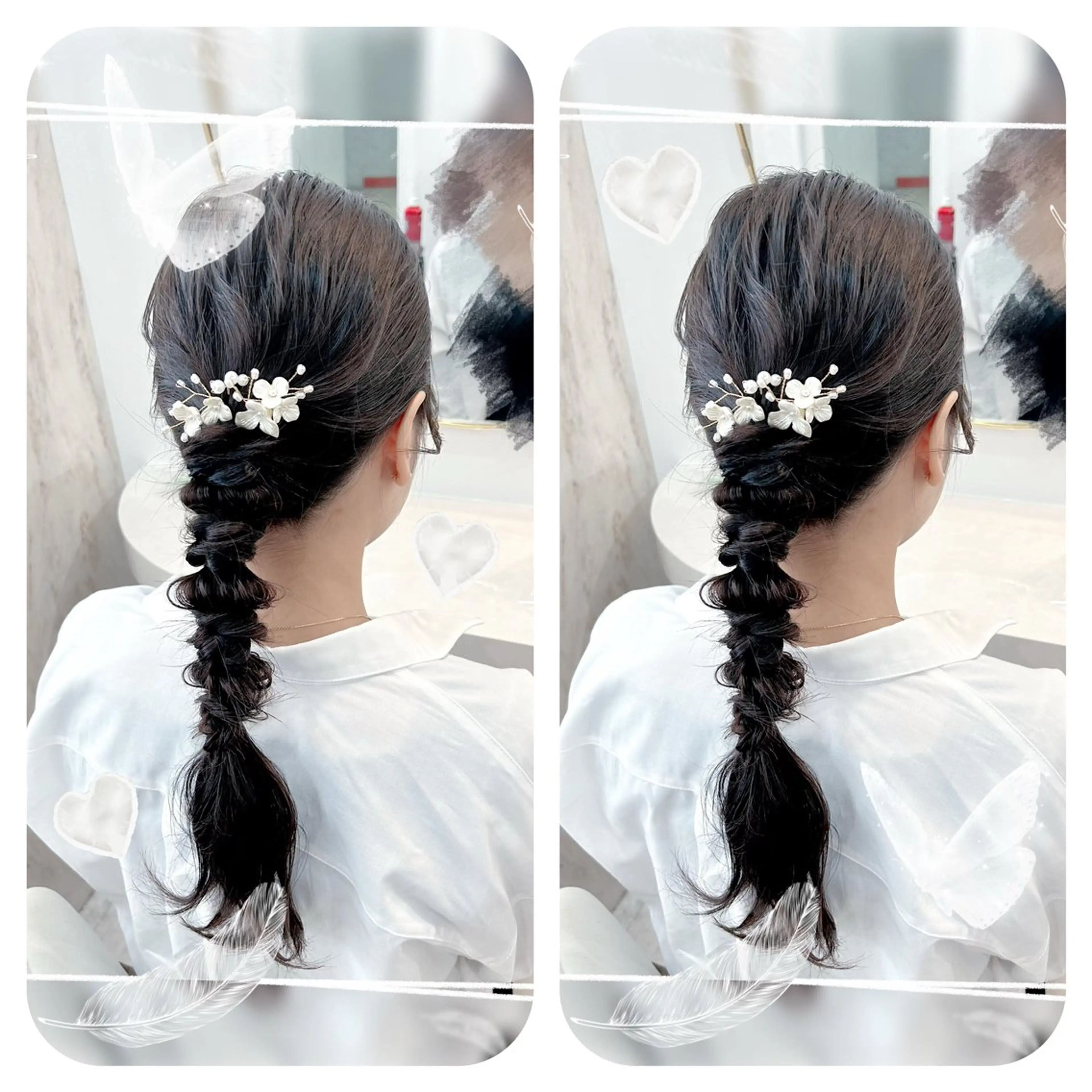 セミロング ヘアアレンジ ヘアセット 🫧そあん🫧大宮 カットモデル様募集中のヘアスタイル