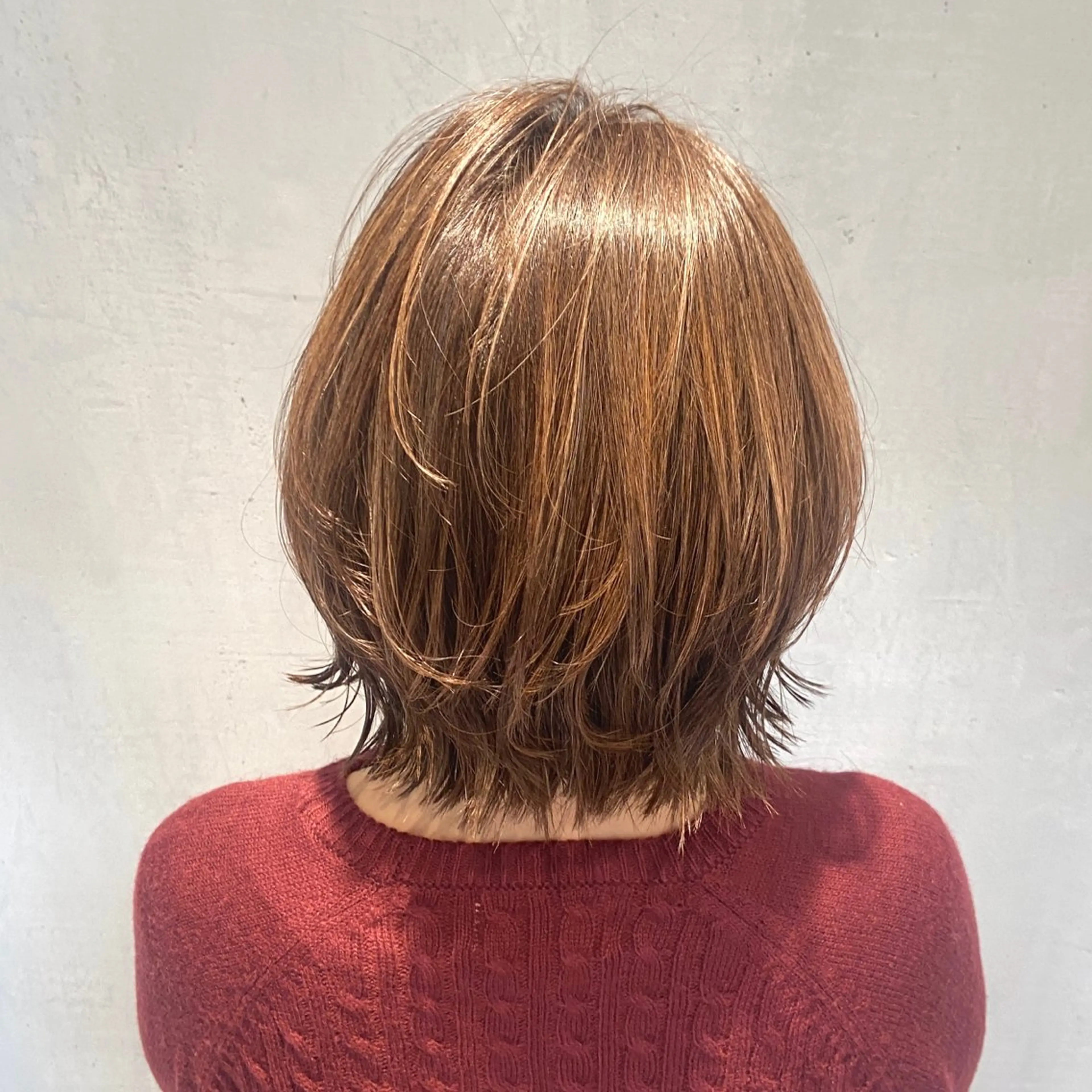 ミディアム カラー ハイライトカラー ハイライト カット ヘアカラー トリートメント ヘッドスパ DX SHARE SALON所属・matka白髪ぼかし 大人ヘア/KEIKOのヘアスタイル
