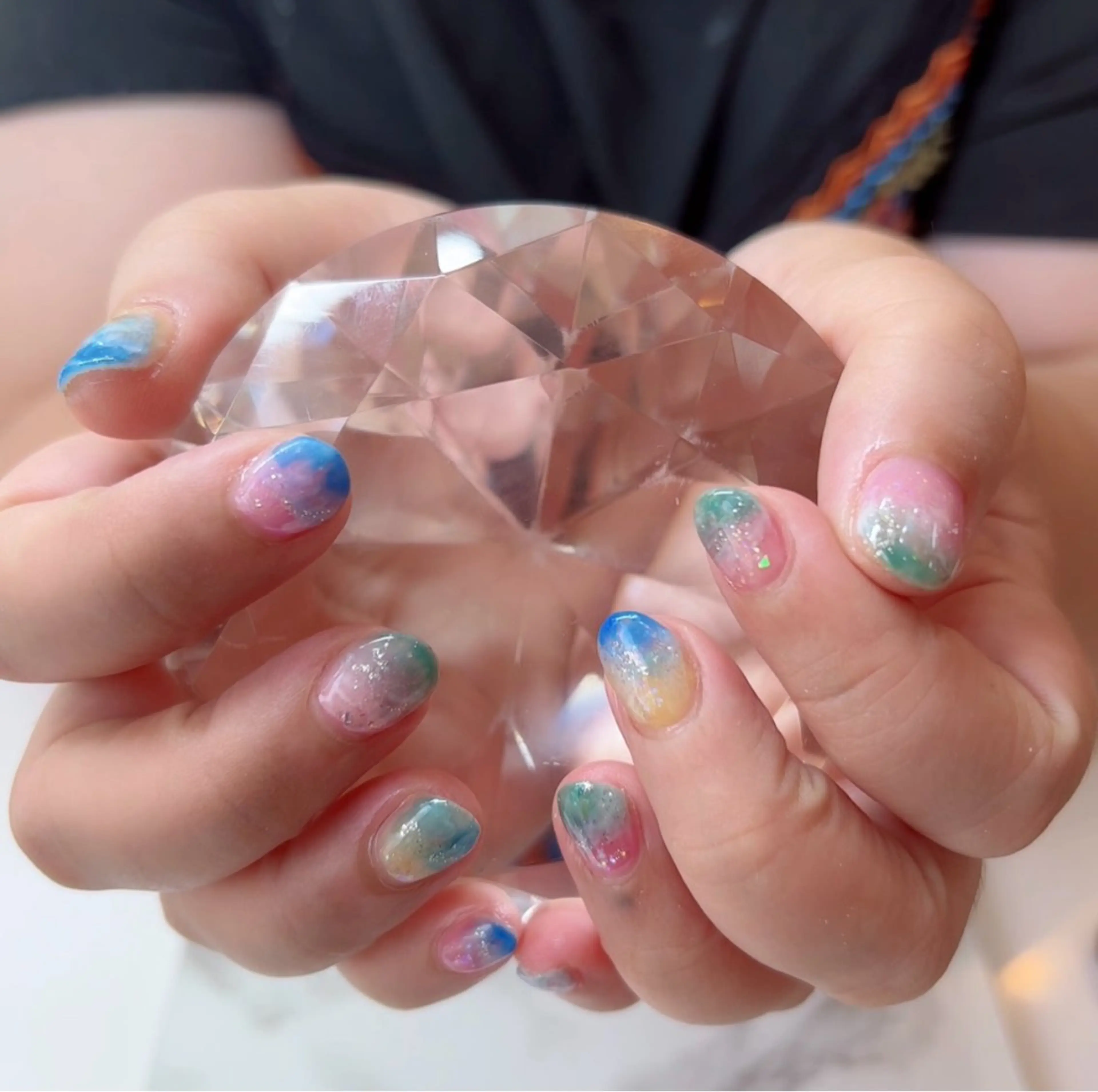 ネイル ニュアンスネイル 夏ネイル ハンドネイル PACENAIL鶴見店所属・PACENAIL 鶴見のネイルデザイン