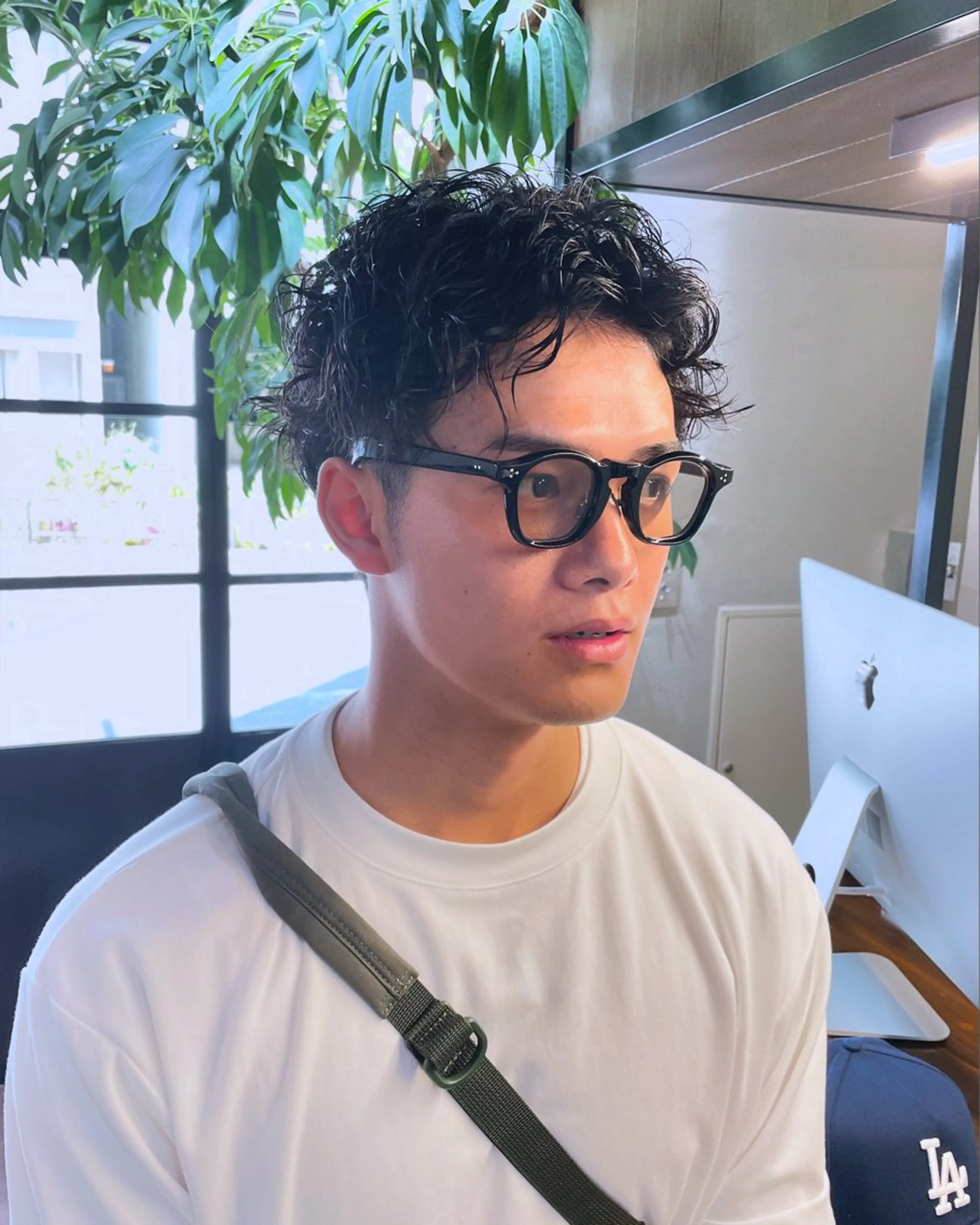 パーマ メンズ すみとも るなのヘアスタイル