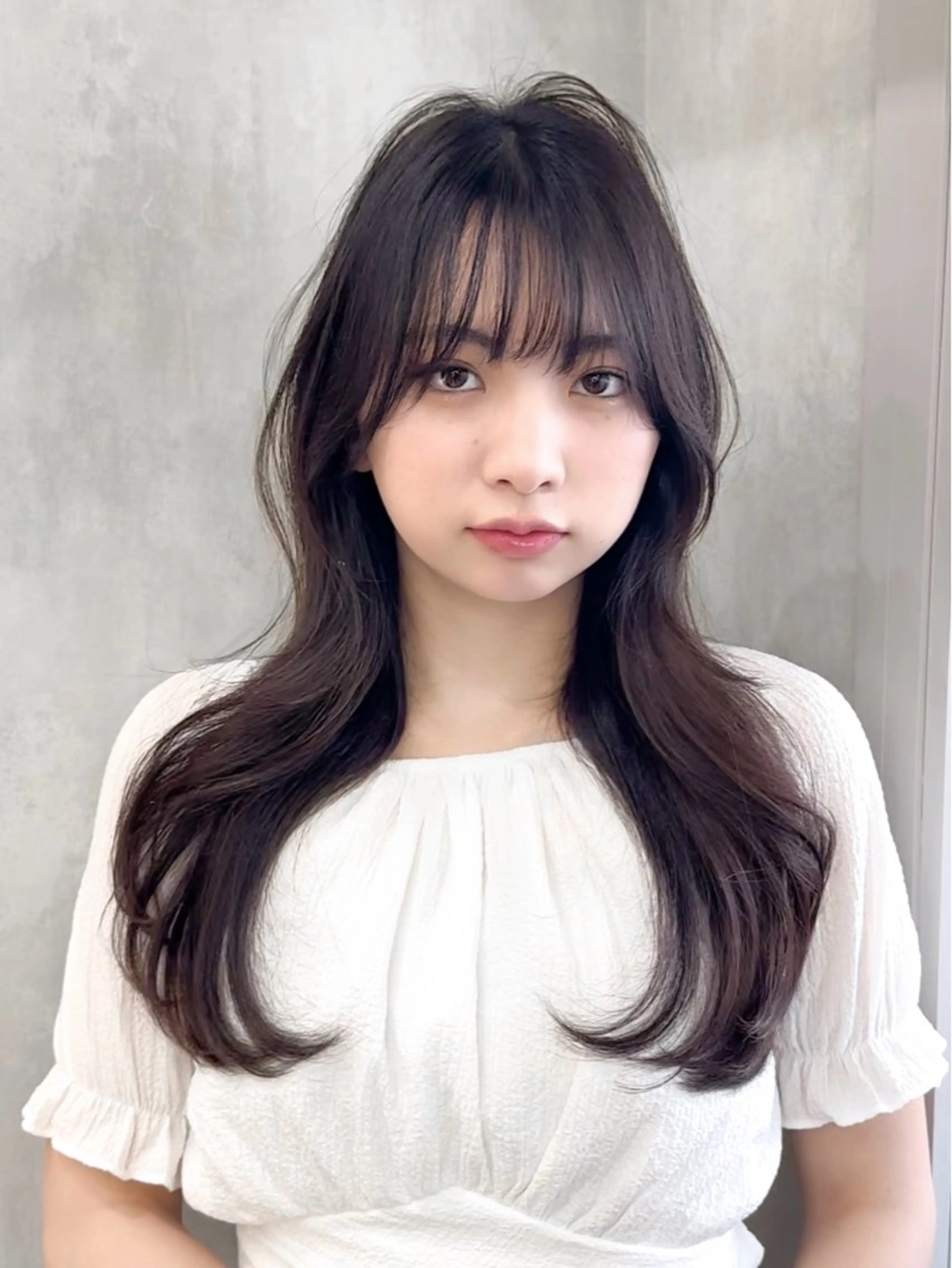 セミロング 縮毛矯正/韓国ヘア /レイヤー🎀ミズキのヘアスタイル