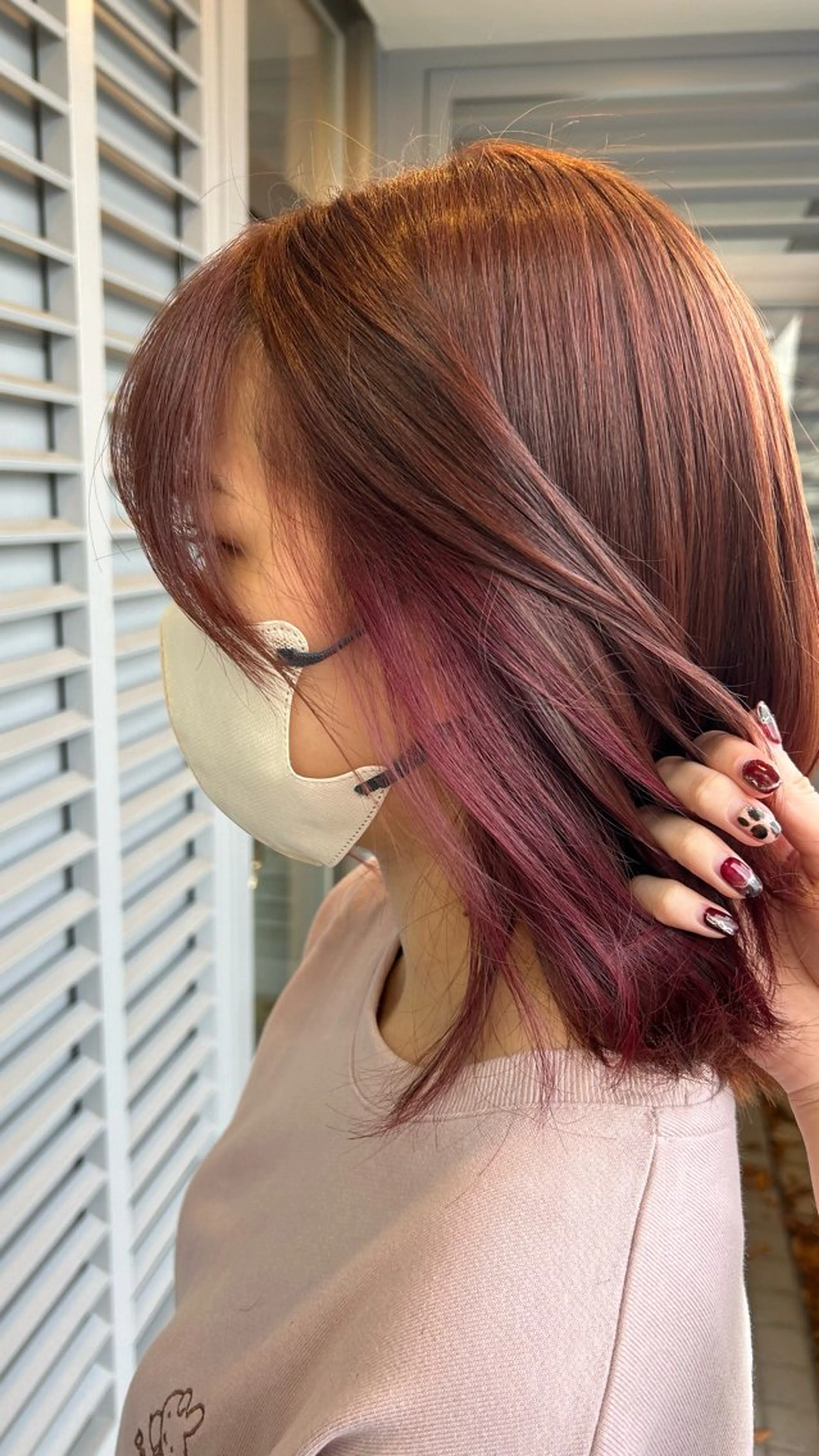 ミディアム 艶カラー/髪質改善 /HANAのヘアスタイル