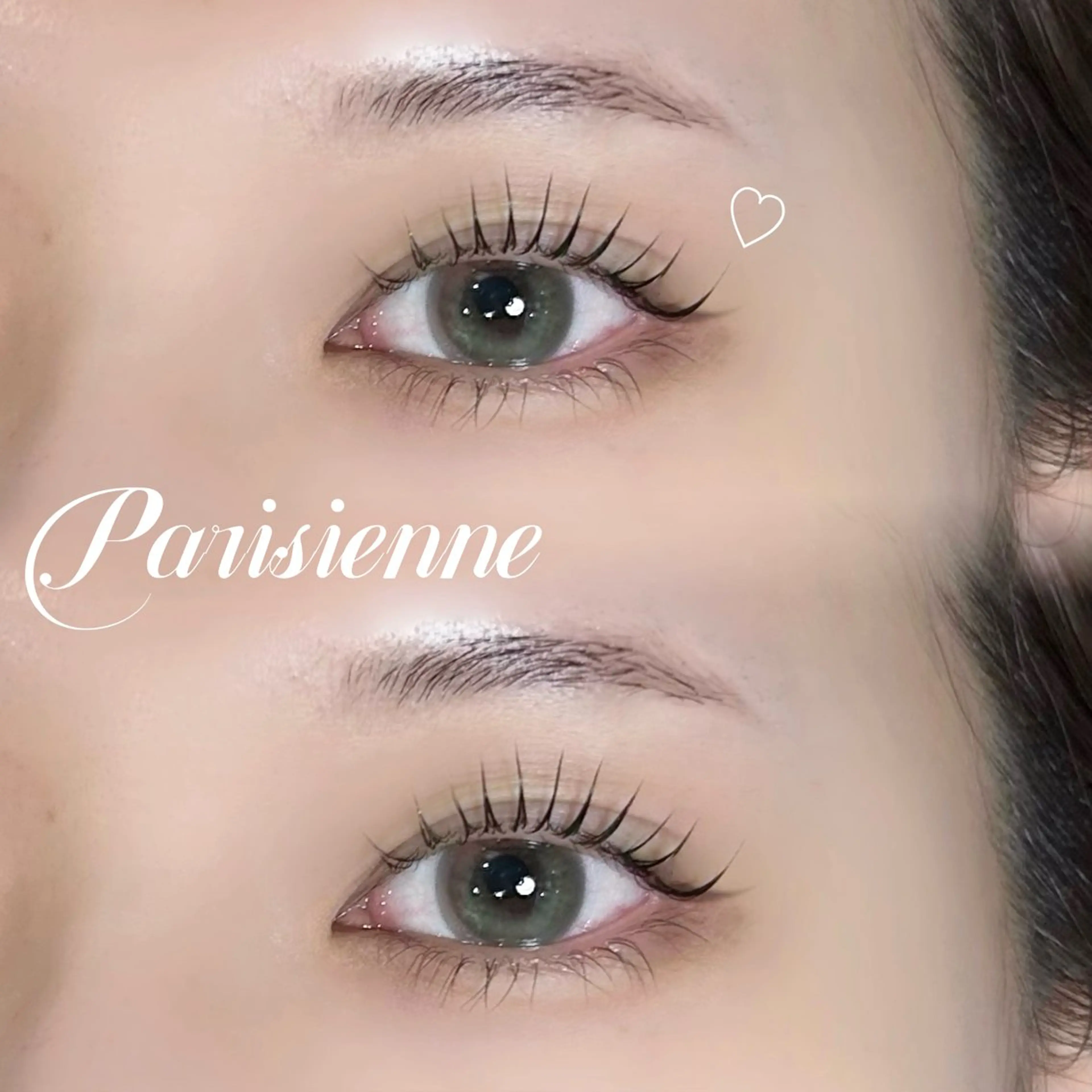 マツエク・マツパ パリジェンヌラッシュリフト 一重×まつ毛パーマ マツパ 飯塚 紗羽のマツエク・マツパデザイン