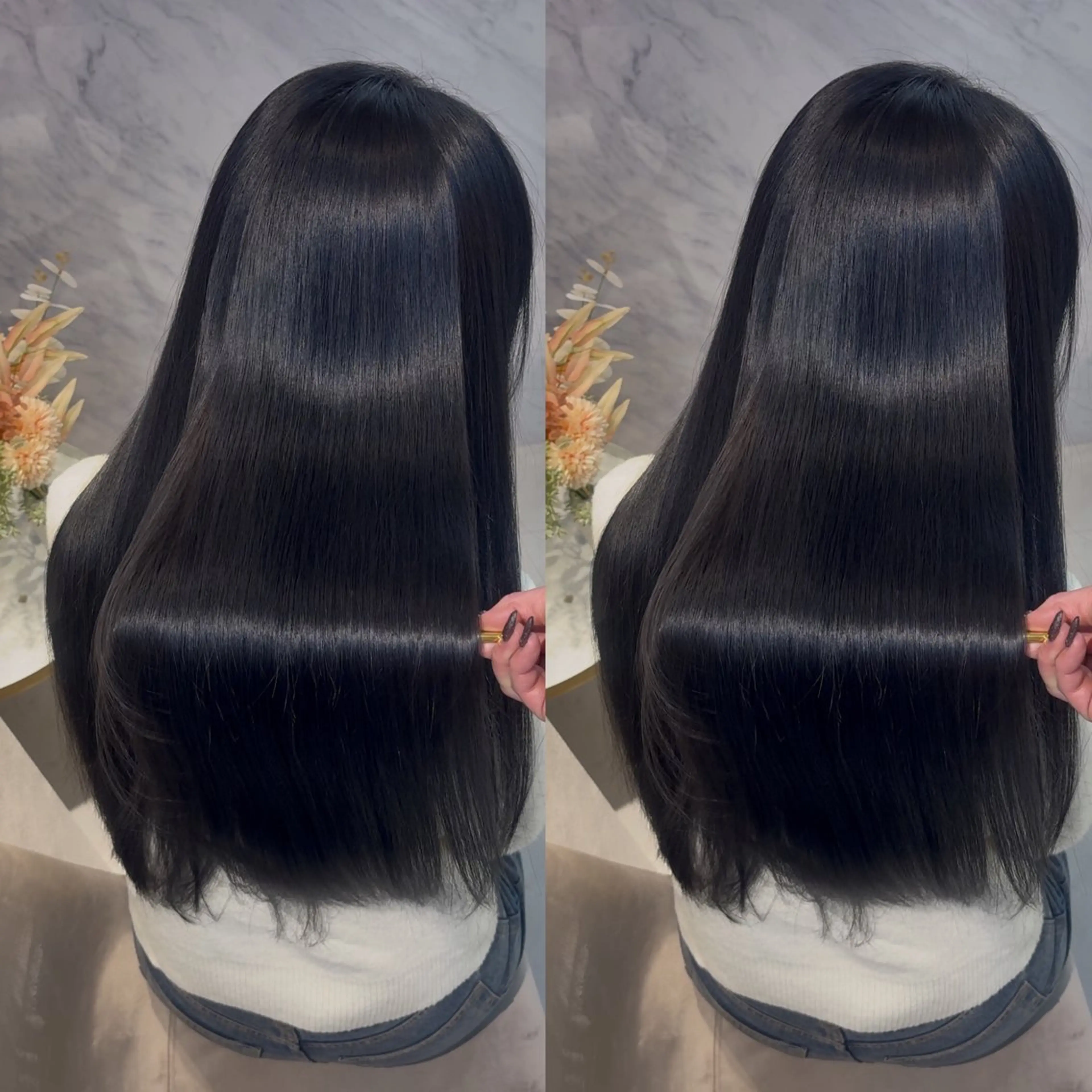 ロング カラー カット ヘアカラー トリートメント ヘッドスパ 髪質改善/美髪矯正 艶髪/Takutoのヘアスタイル