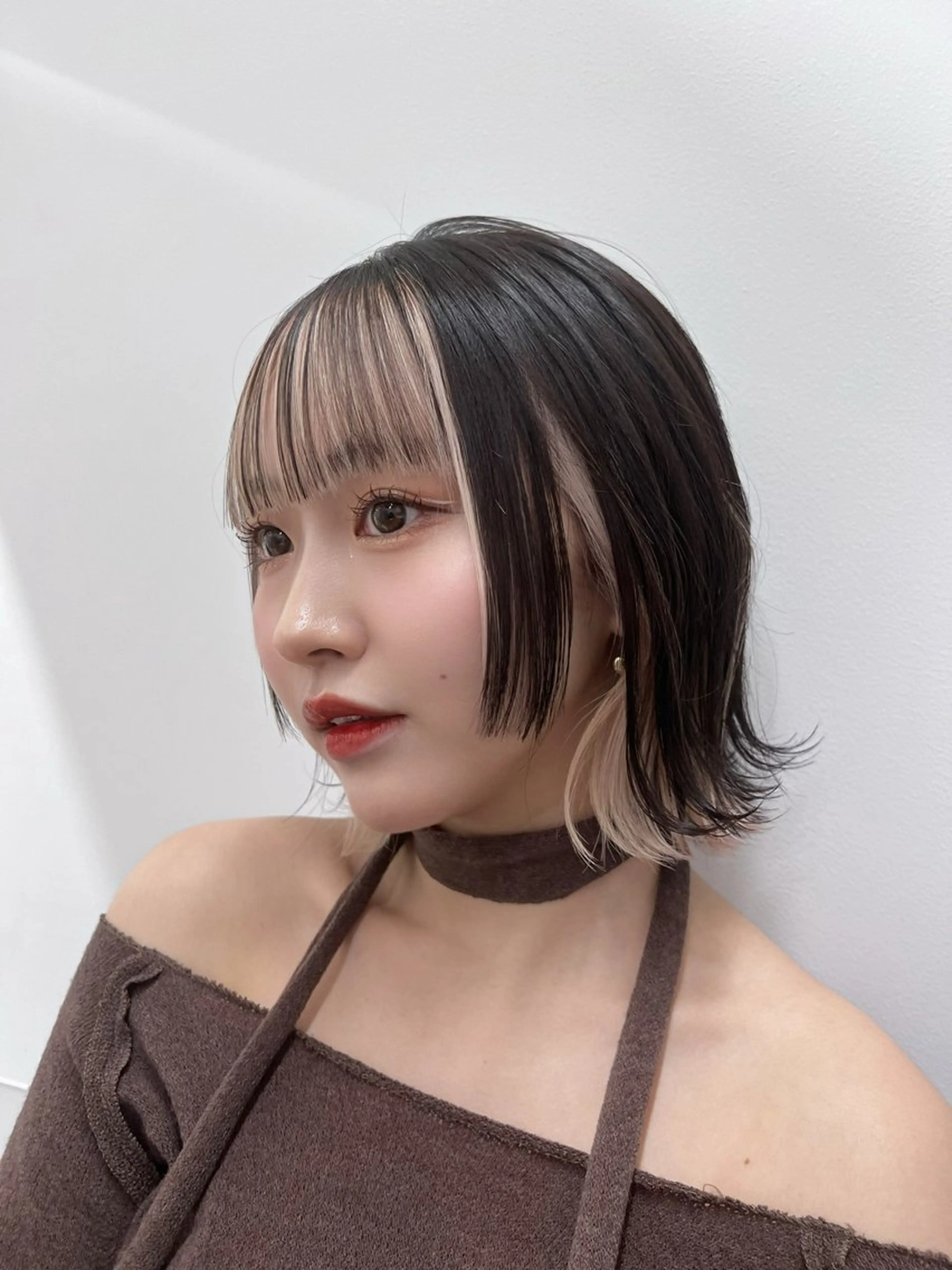 ショート カラー ヘアカラー トリートメント ヘアセット 渋谷/ボブ×髪質改善 輝来のヘアスタイル