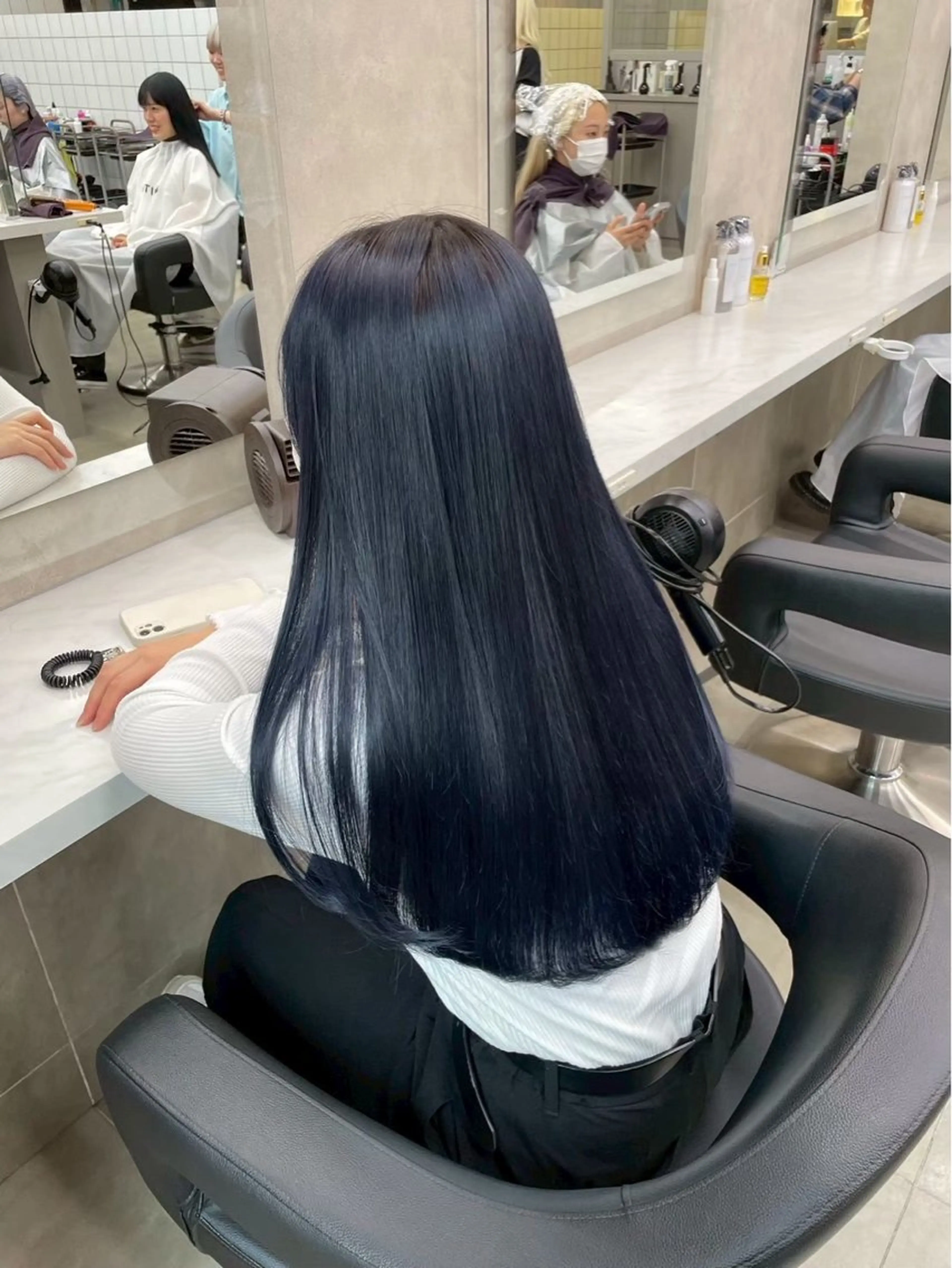 ロング カラー ヘアカラー トリートメント ヘッドスパ y2k✩︎⡱レイヤー ウルフ/オリーブ🍀のヘアスタイル