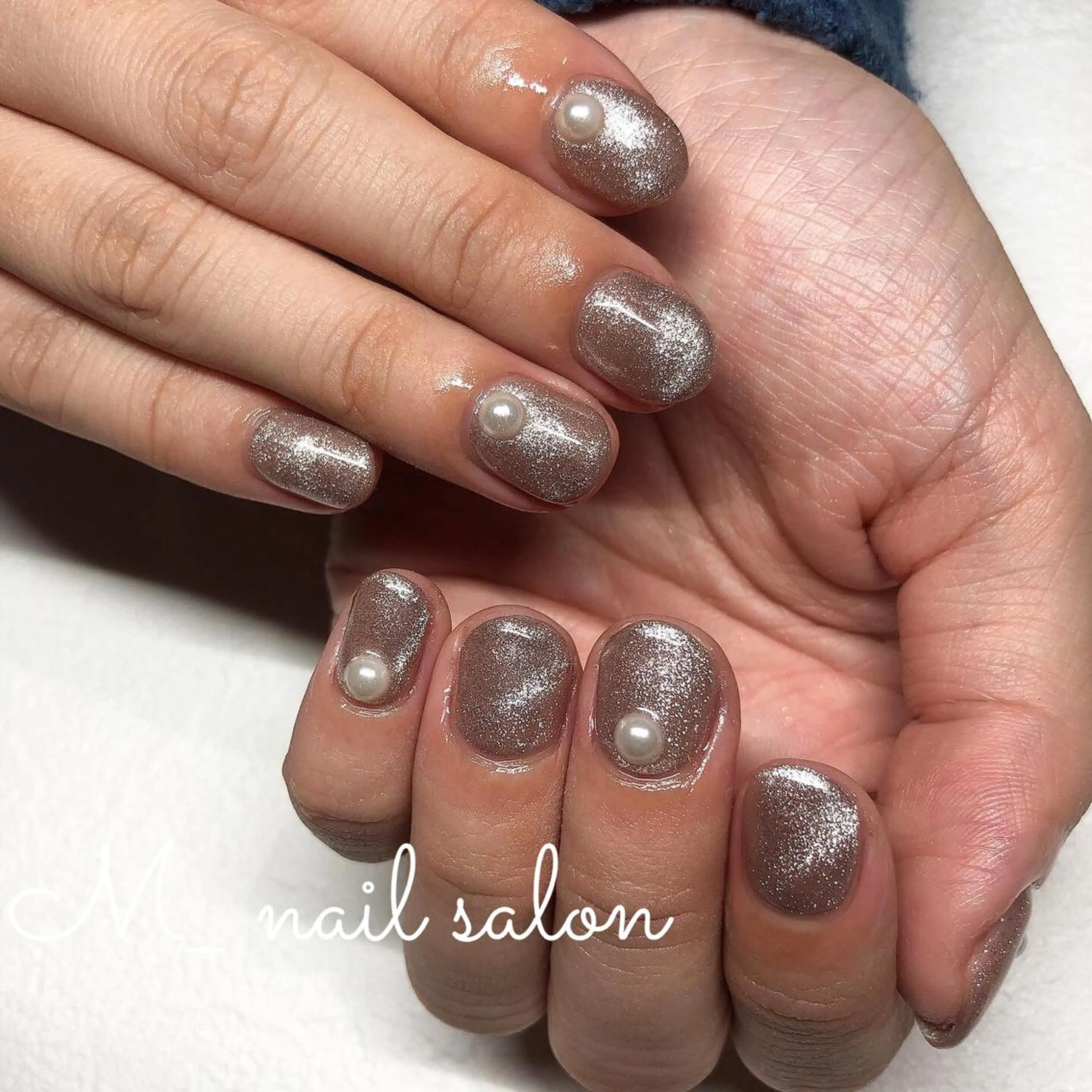 ネイル ジェルネイル マグネットネイル M_ nail salonのネイルデザイン