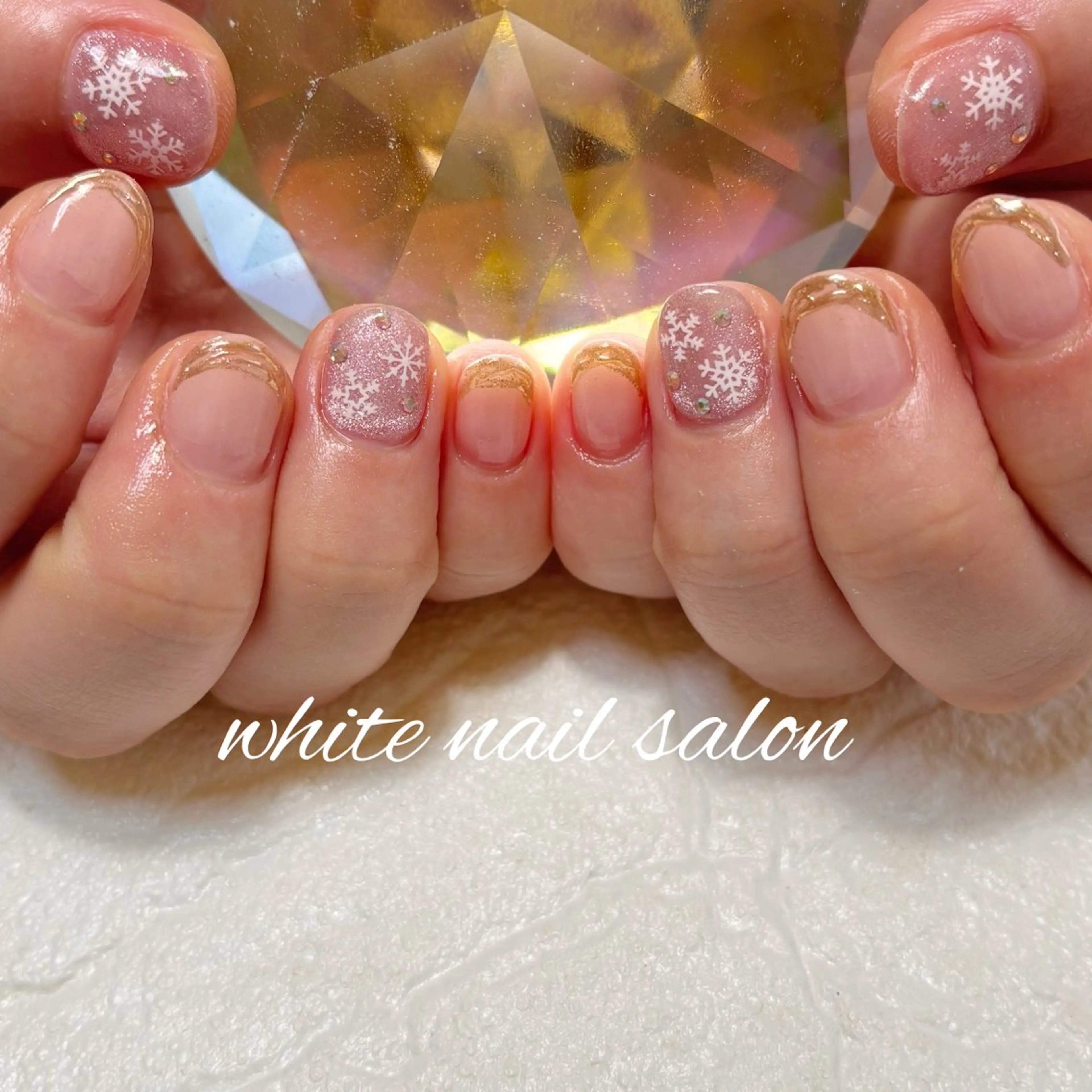 ネイル フットネイル ラメ(グリッター) ハンドネイル white nail salonのネイルデザイン