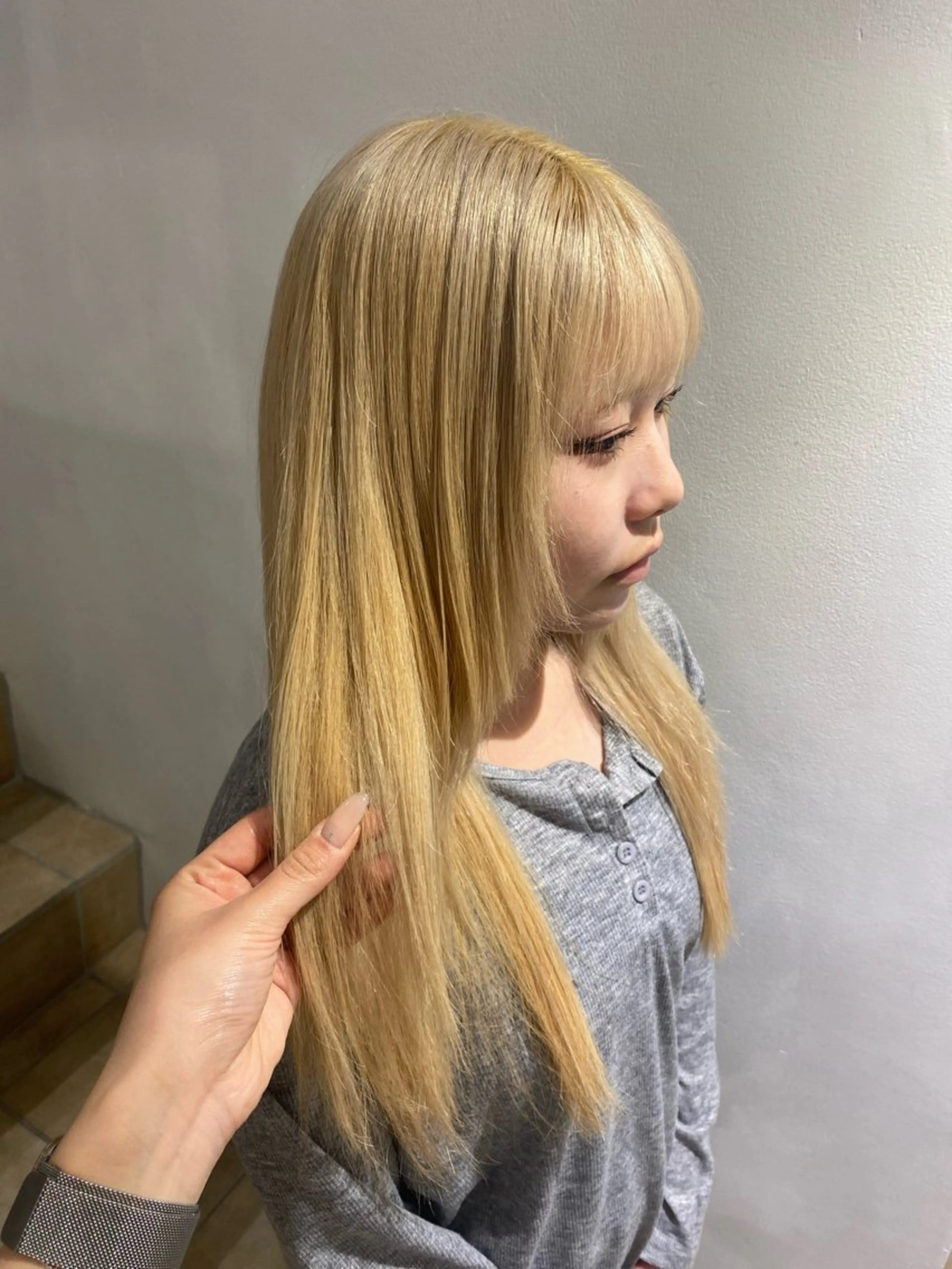 ロング カラー ヘアカラー トリートメント rimu /艶髪/艶カラーのヘアスタイル