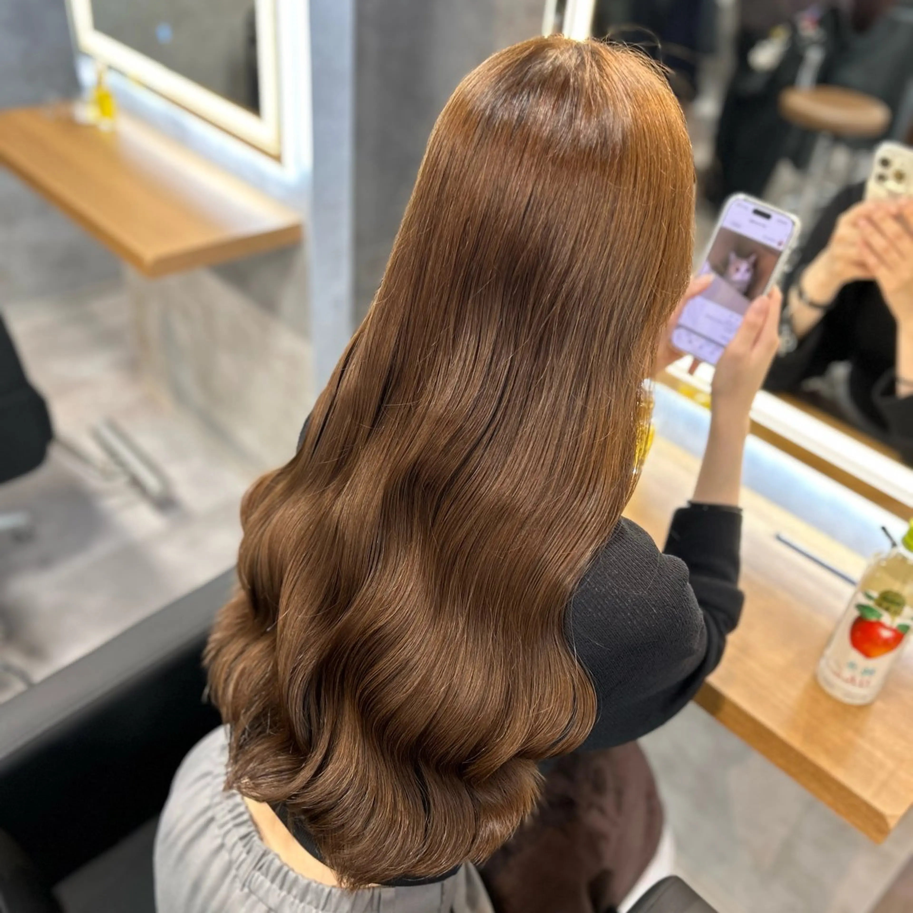 セミロング カラー ブリーチなしの達人 🌈KAITOのヘアスタイル