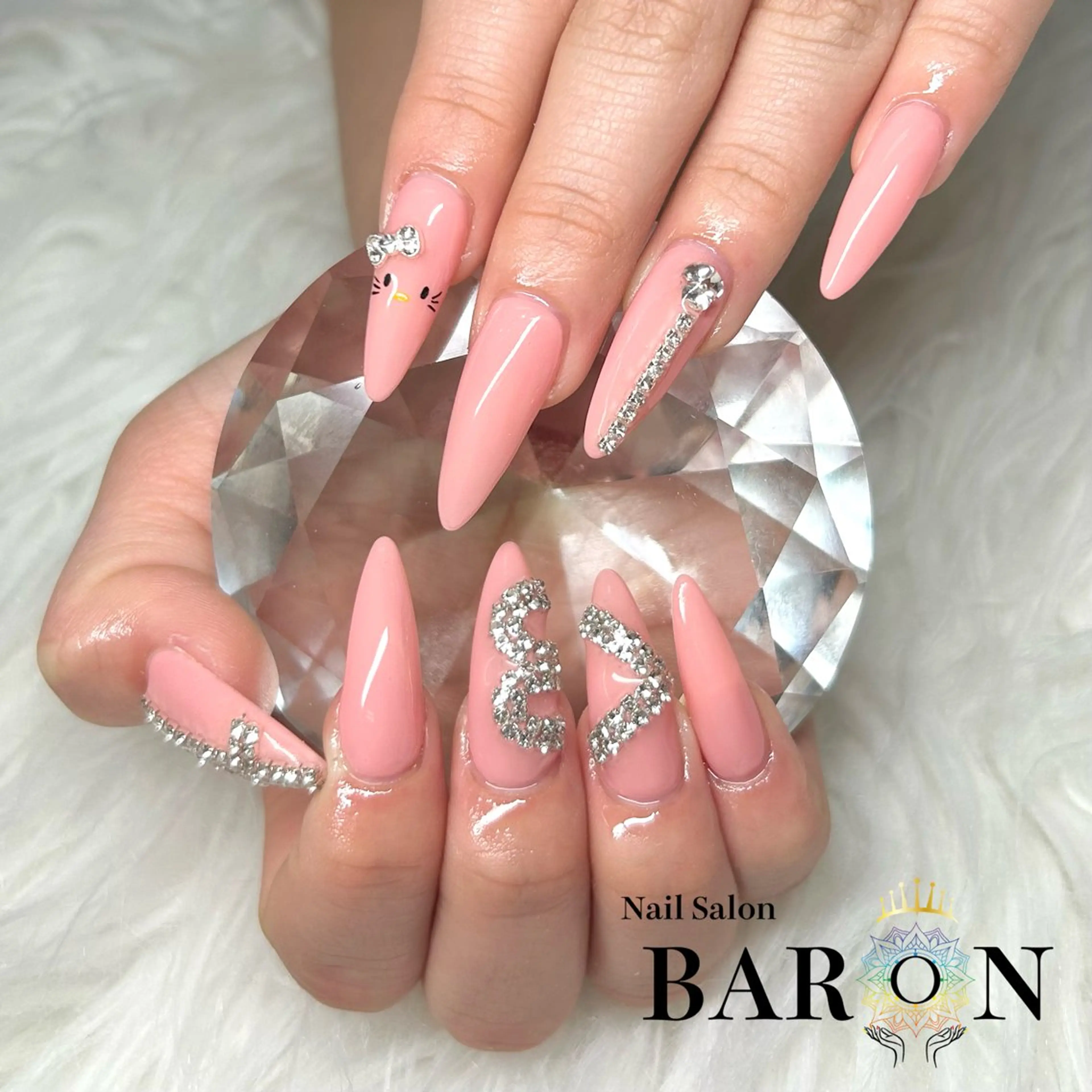 ネイル ハート ♛︎BARON♛︎ SUMIRE.のネイルデザイン