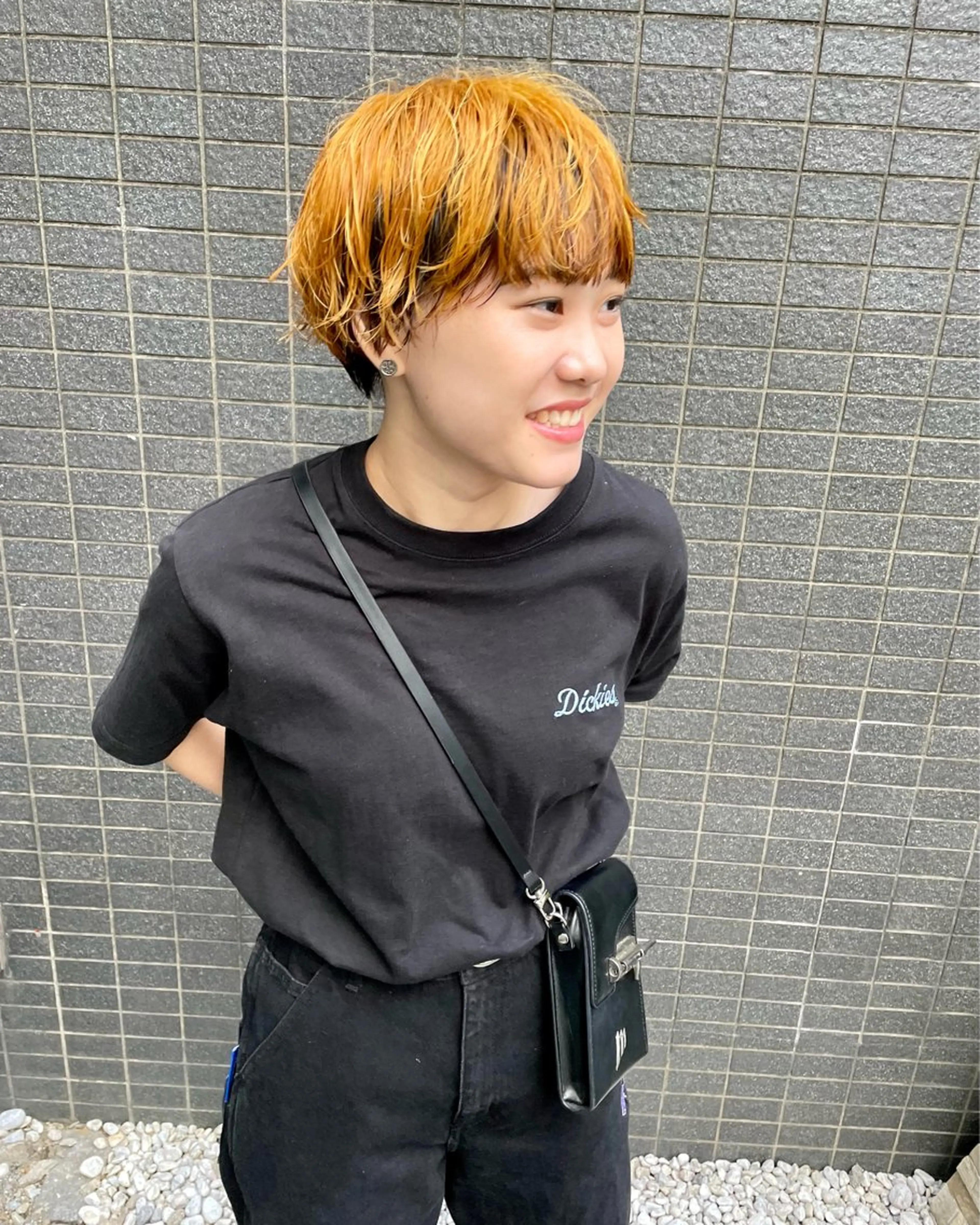 ミディアム カラー パーマ ヘアアレンジ メンズ 黒髪 カット ヘアカラー トリートメント tatsumi/ボブ ウルフ/レイヤーのヘアスタイル