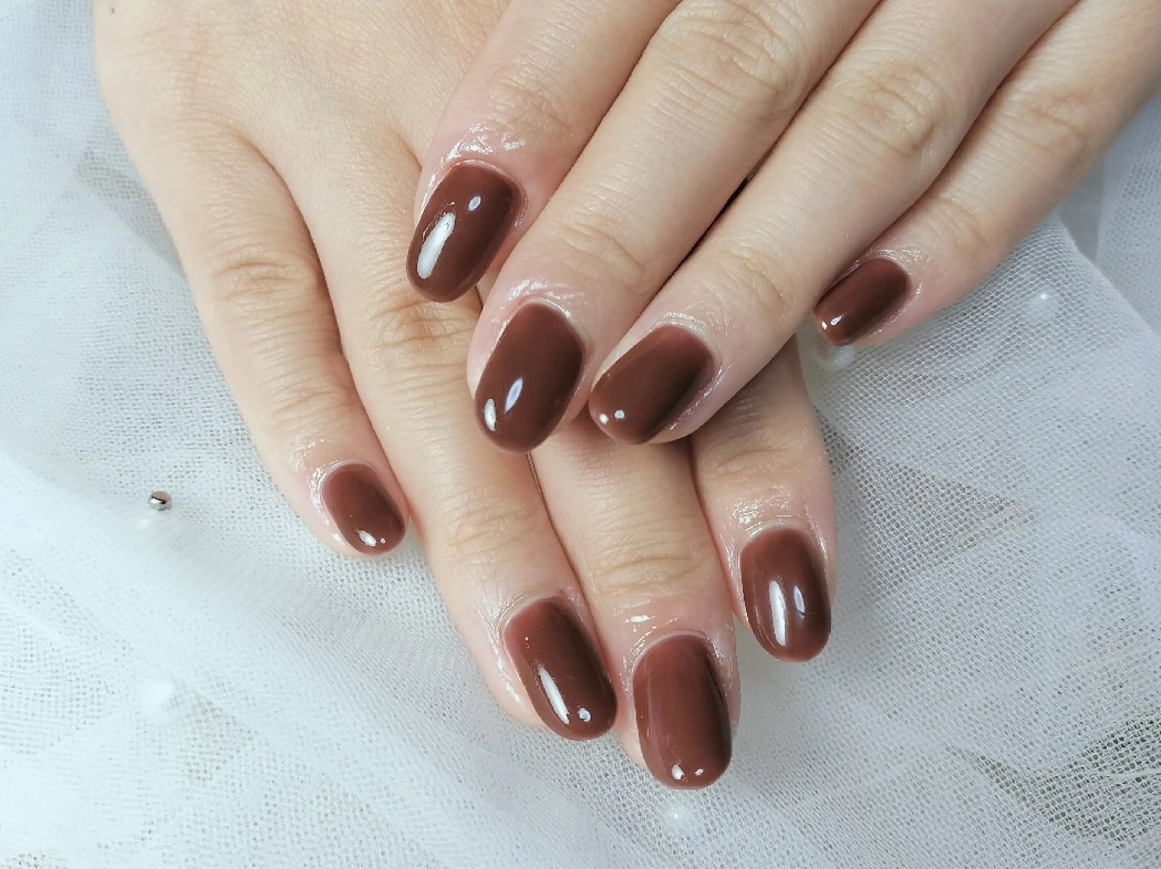 ネイル ワンカラーネイル ハンドネイル nail&Care salon　MAGUのネイルデザイン