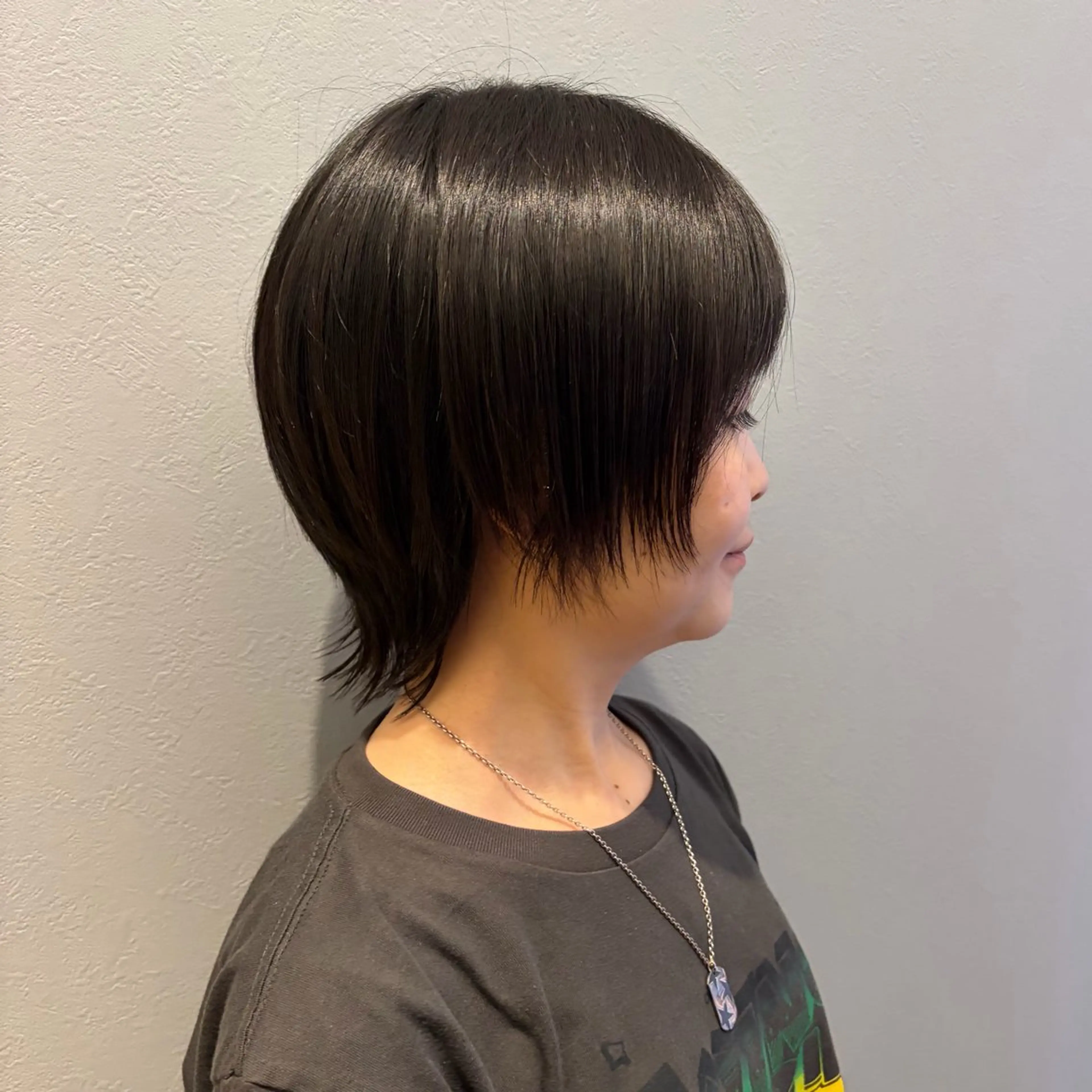 ショート ショートヘア ウルフカット カット 田中 優菜のヘアスタイル