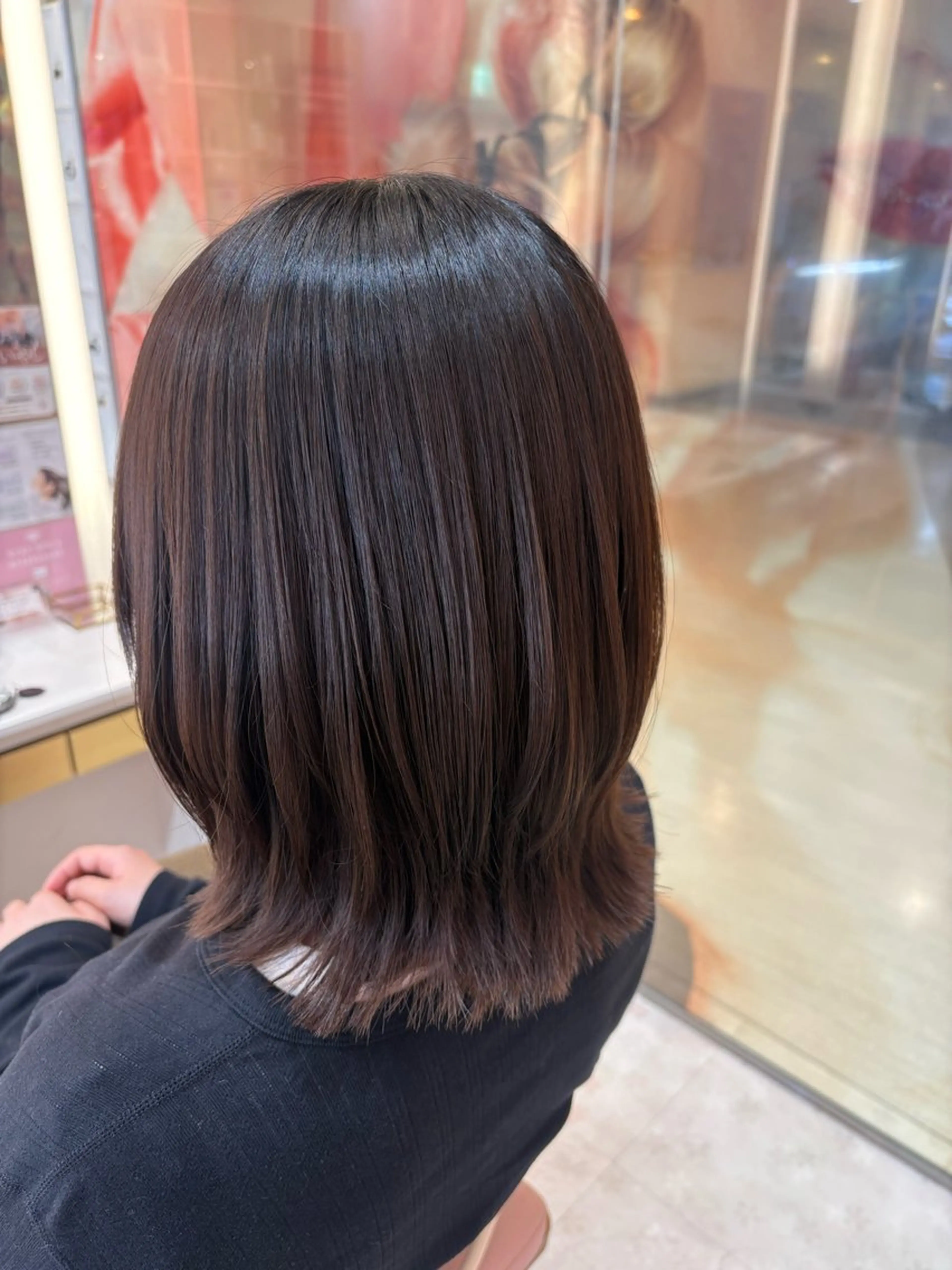 ミディアム ボブレイヤー ボブ レイヤーカット カット 🌸韓国ヘア・ 艶カラー🎀安井🌸のヘアスタイル