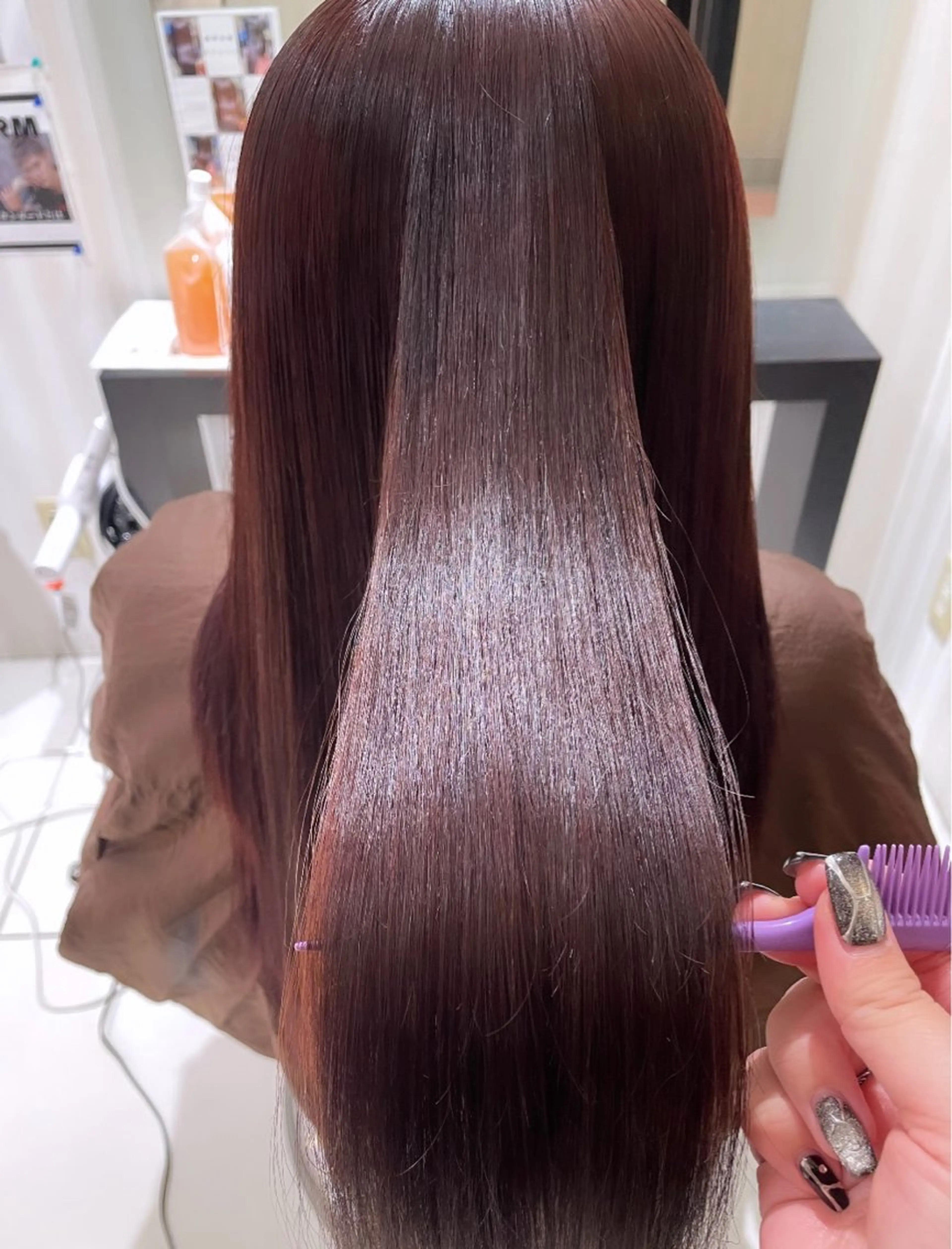 ロング カラー ヘアカラー トリートメント 💞暖色カラー 💞risaのヘアスタイル