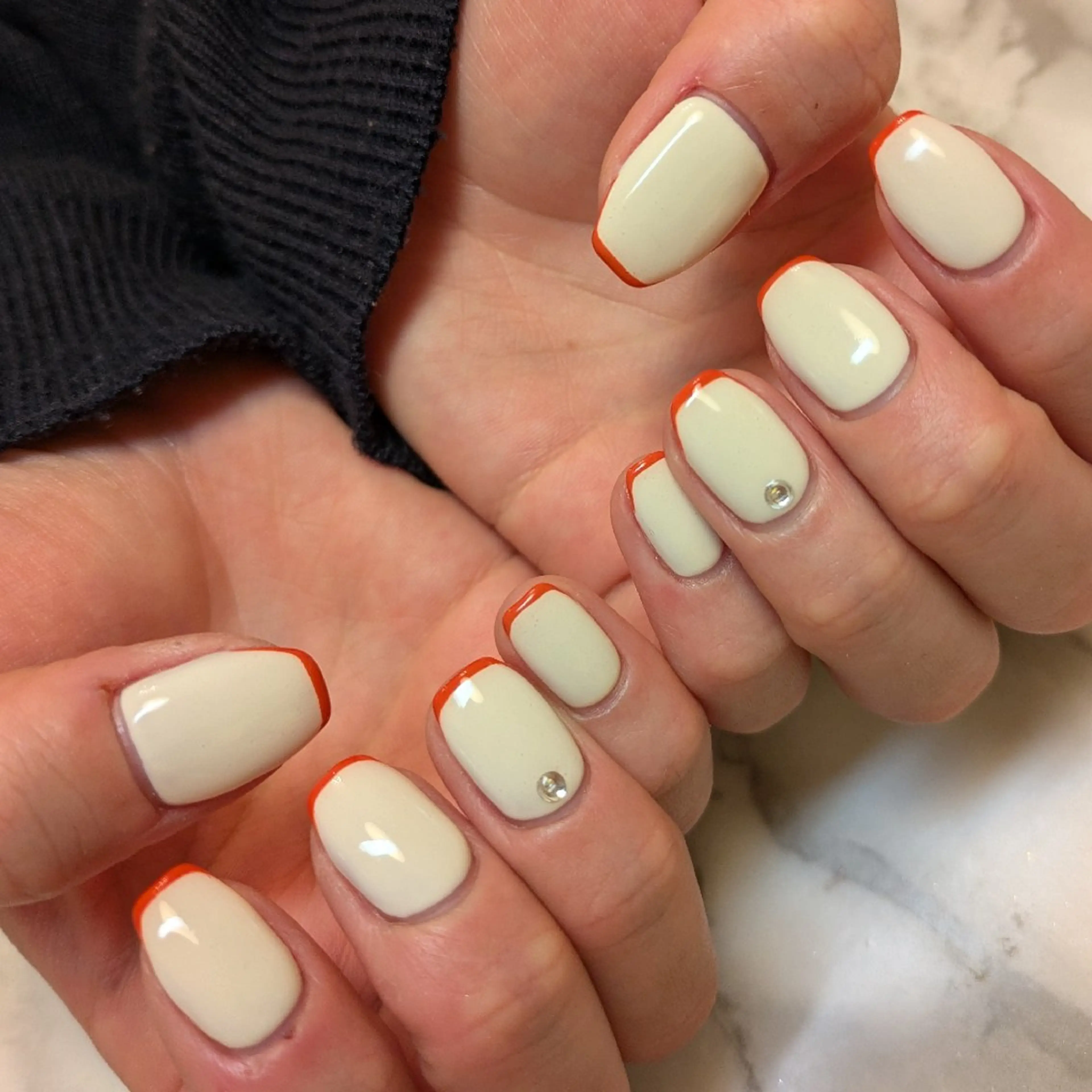 ネイル フレンチネイル ジェヌインネイル 河内のネイルデザイン