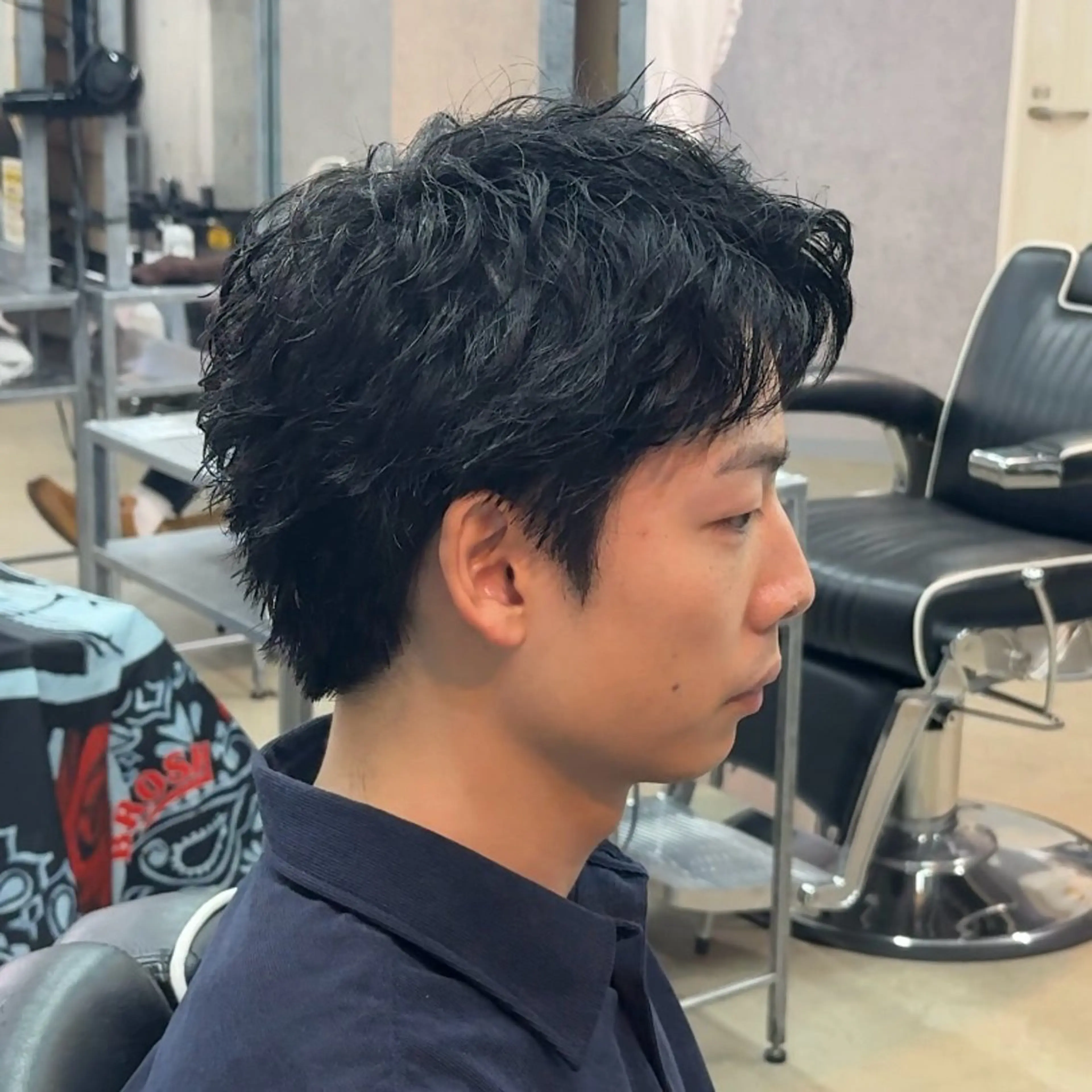 ショート パーマ ヘアアレンジ メンズ MENIN メンズ サロン　望月　涼太のヘアスタイル
