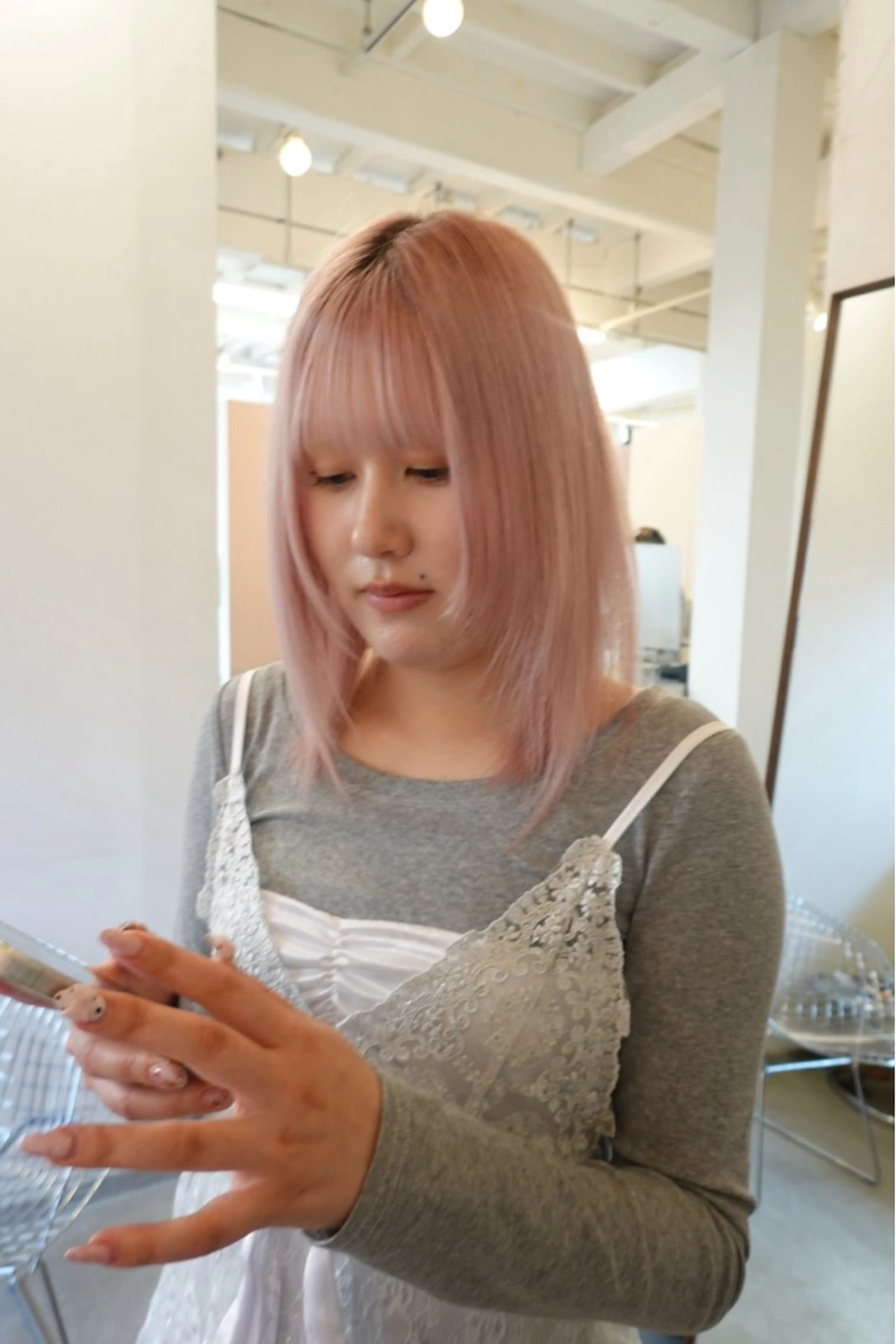 ロング カラー ブリーチ ヘアカラー Ravo所属・キラ/ハイトーン/ 天神美容室のヘアスタイル