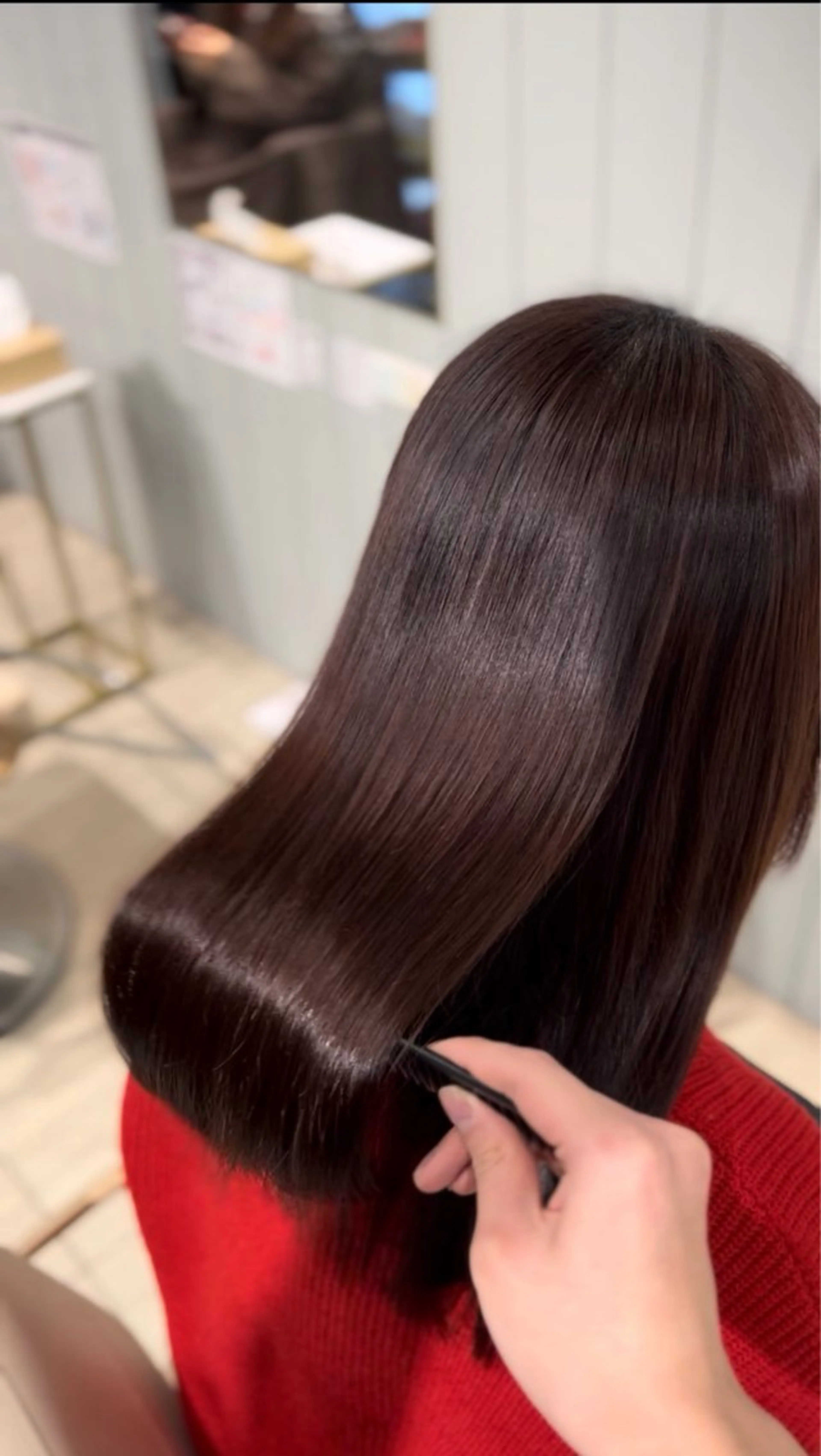 ロング カラー 縮毛矯正 ヘアカラー 縮毛矯正 酸性縮毛矯正/ 髪質改善/信之介のヘアスタイル