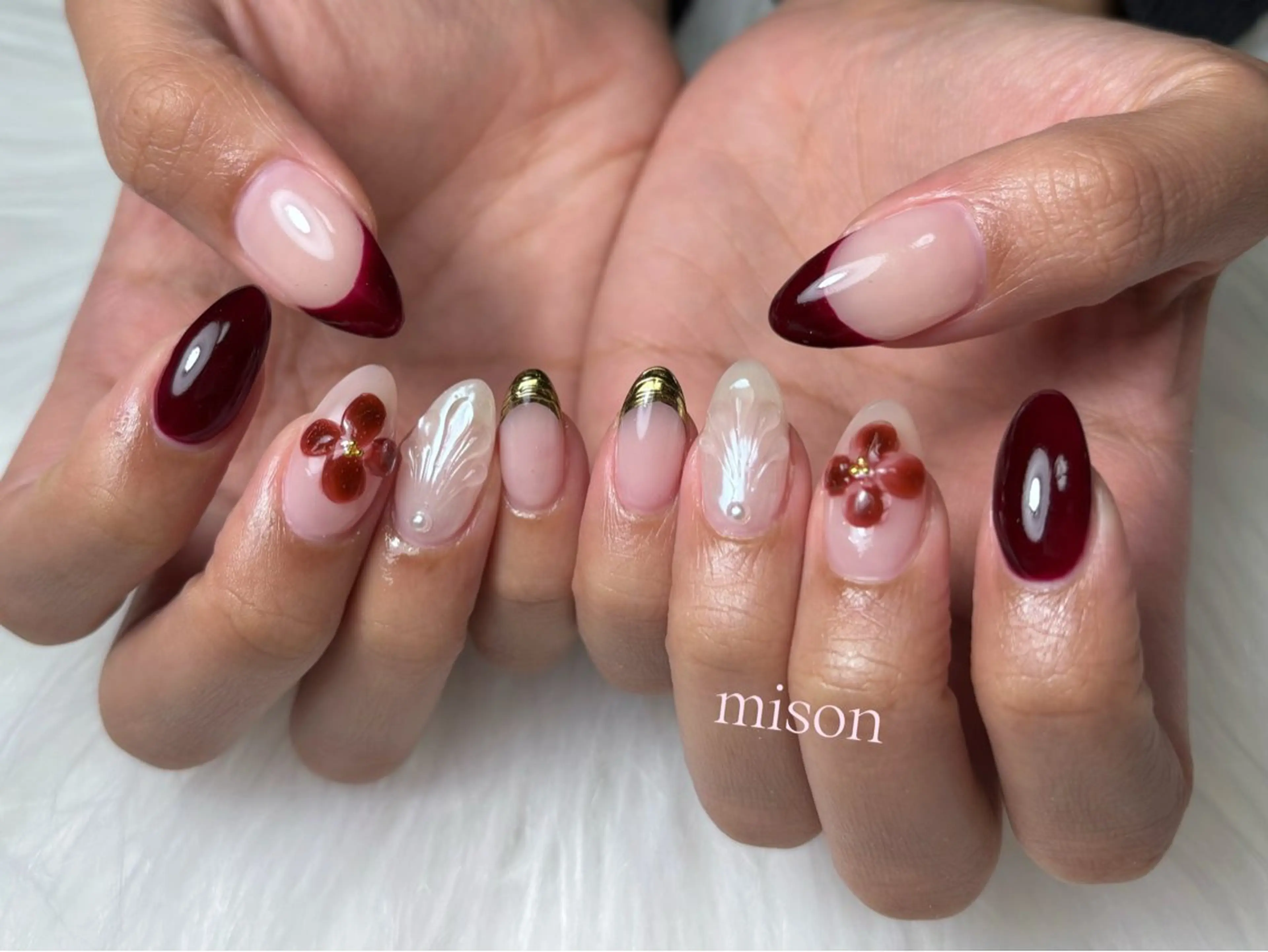 ネイル mison 安形友花のネイルデザイン