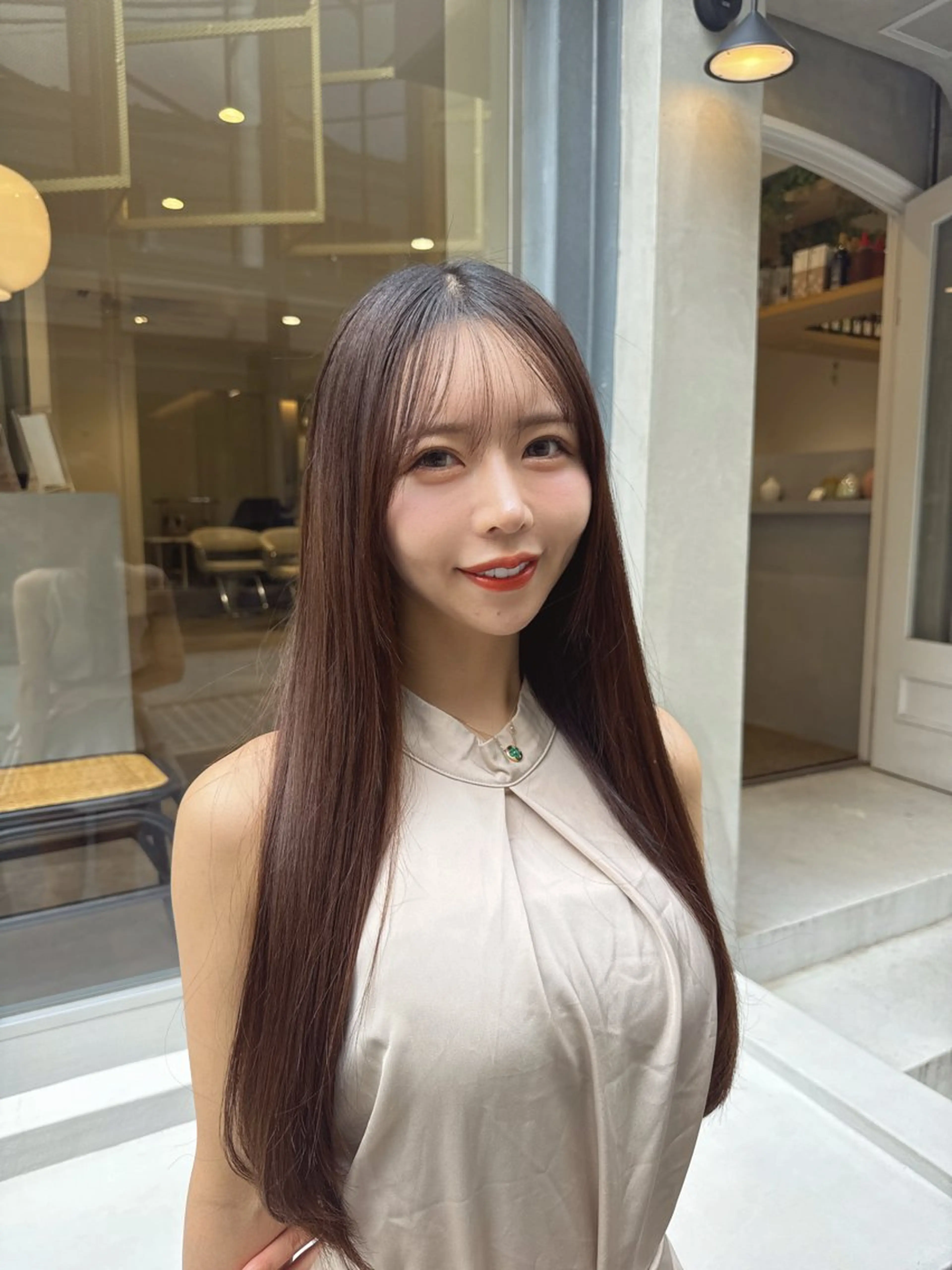 ミディアム カラー 黒髪 ブリーチ 透明感カラー ブリーチなしカラー 卒業式のヘアスタイル カット ヘアカラー トリートメント 💎透明感カラー特化 💎TAISEIのヘアスタイル