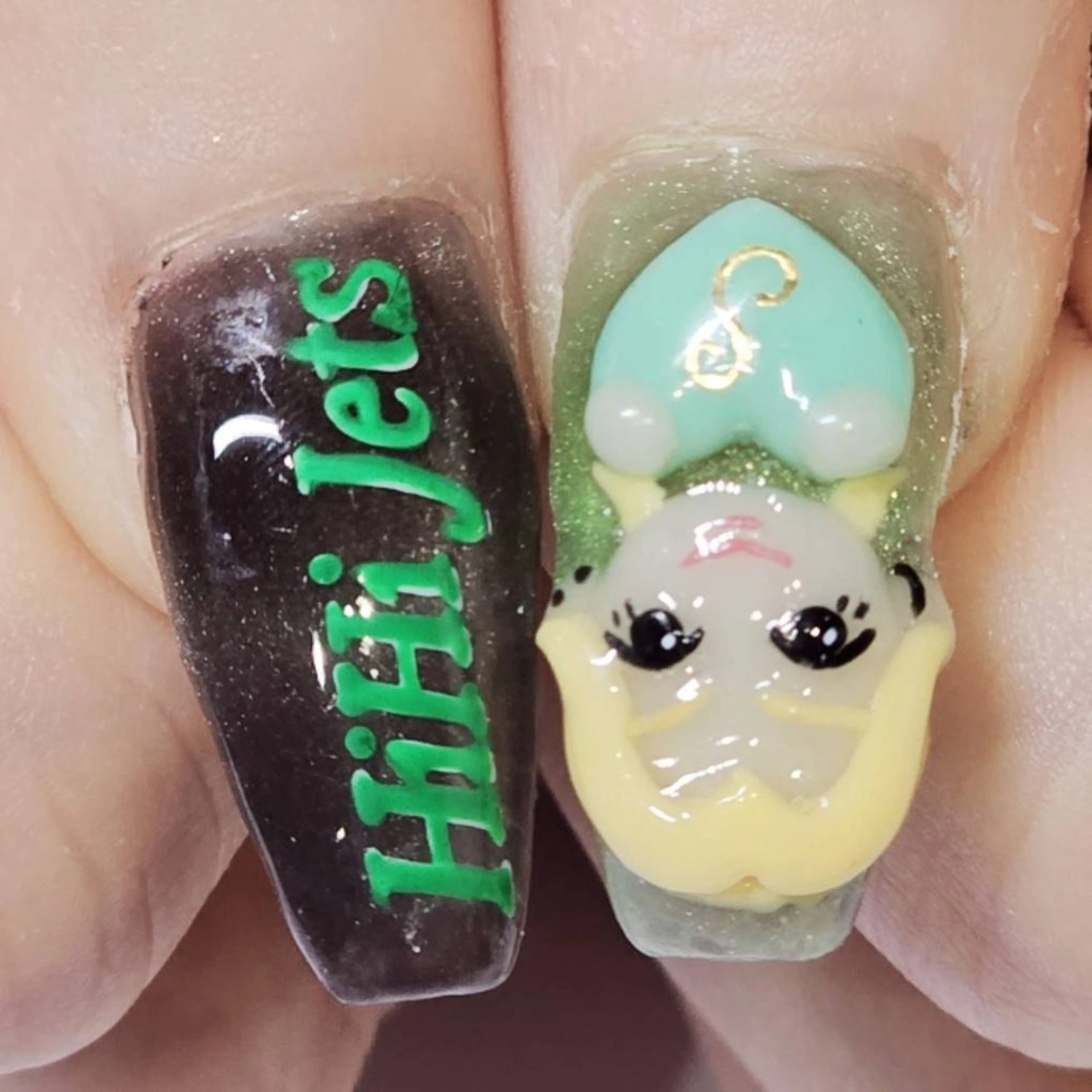 ネイル アートネイル ラメ(グリッター) マグネットネイル ハンドネイル よしだ ひろきのネイルデザイン