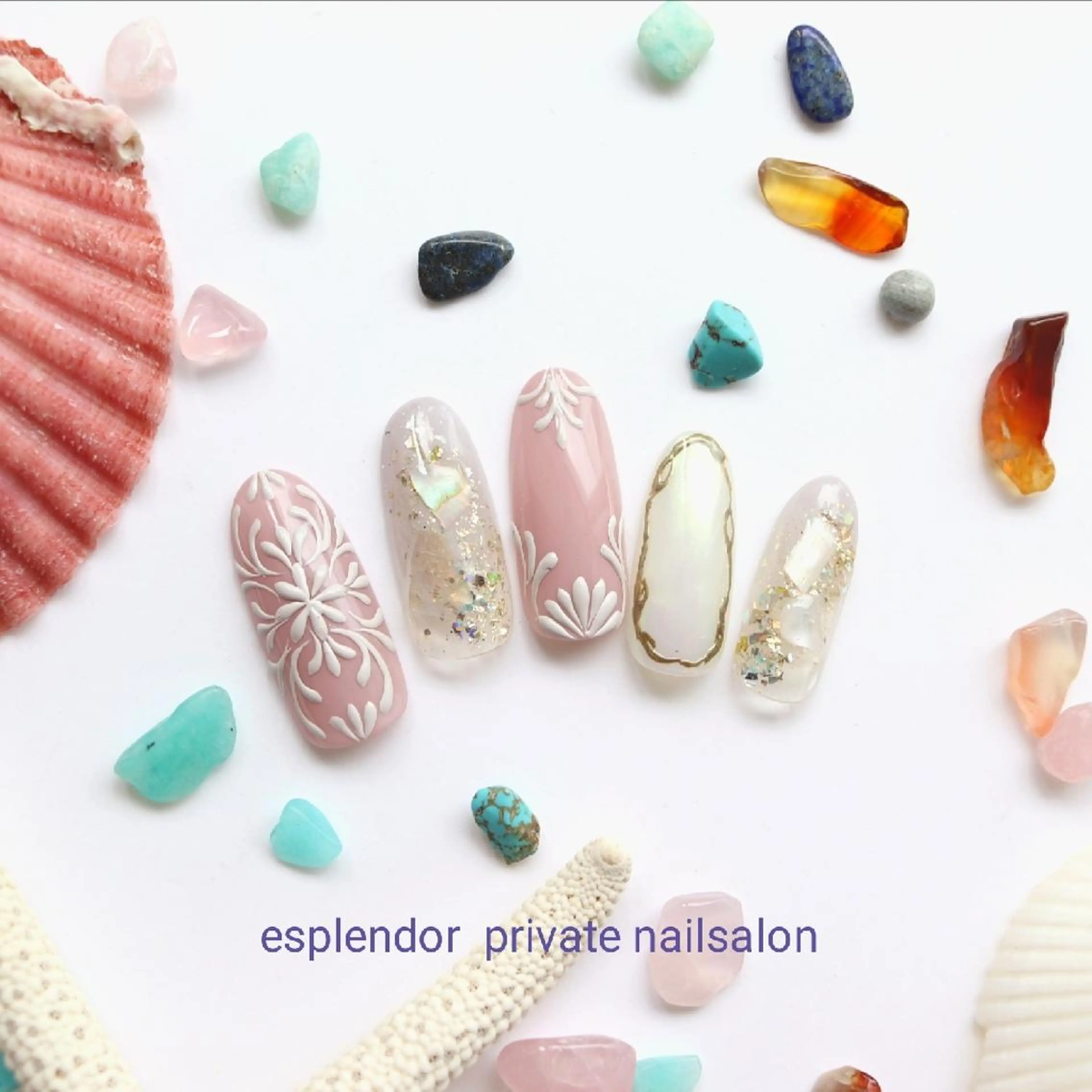 ネイル アートネイル ぷっくりネイル ハンドネイル ハンドケア esplendor  小野寺のネイルデザイン