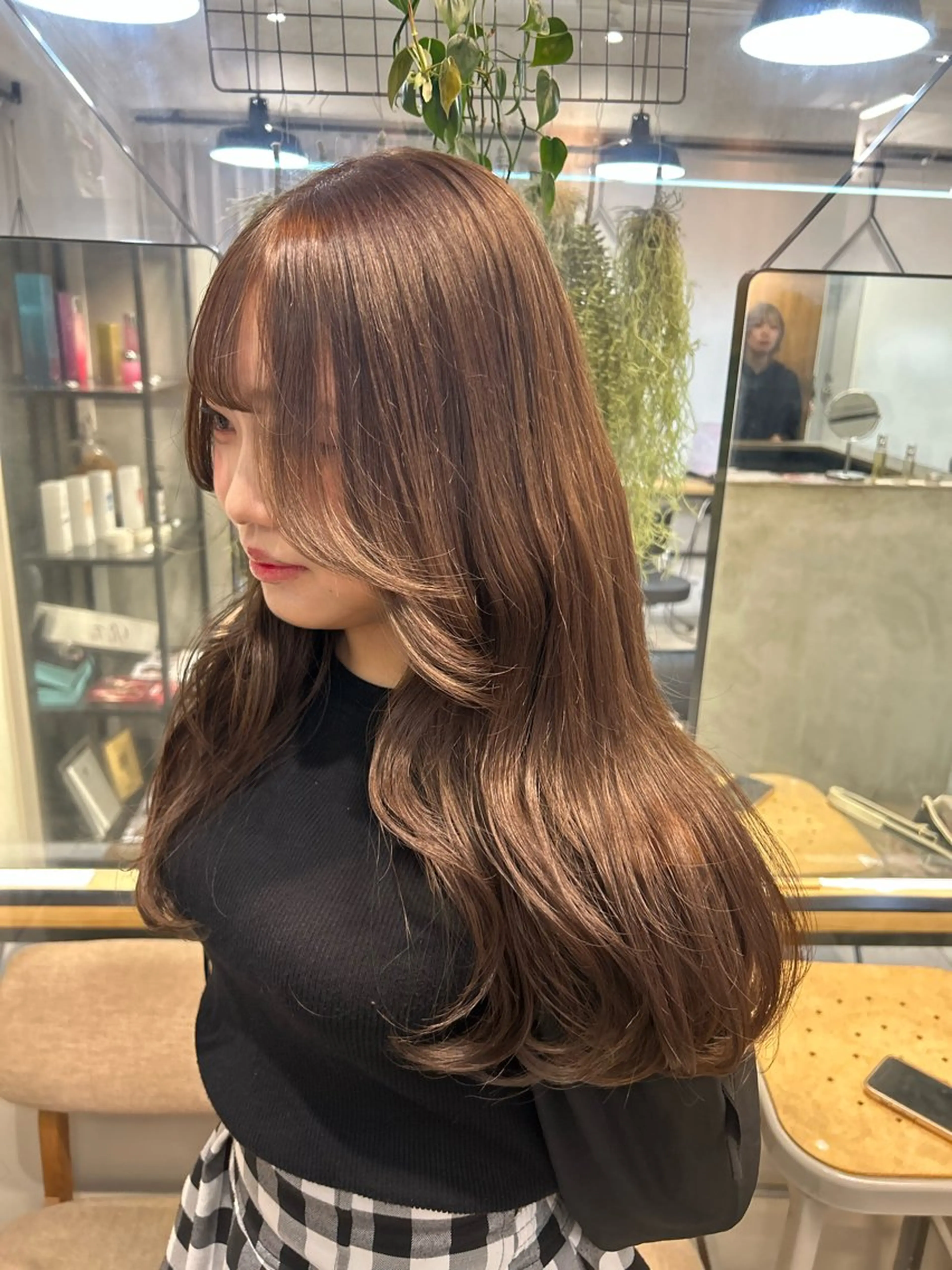 ロング カット ヘアカラー トリートメント LOE Yuuka/42🩵のヘアスタイル