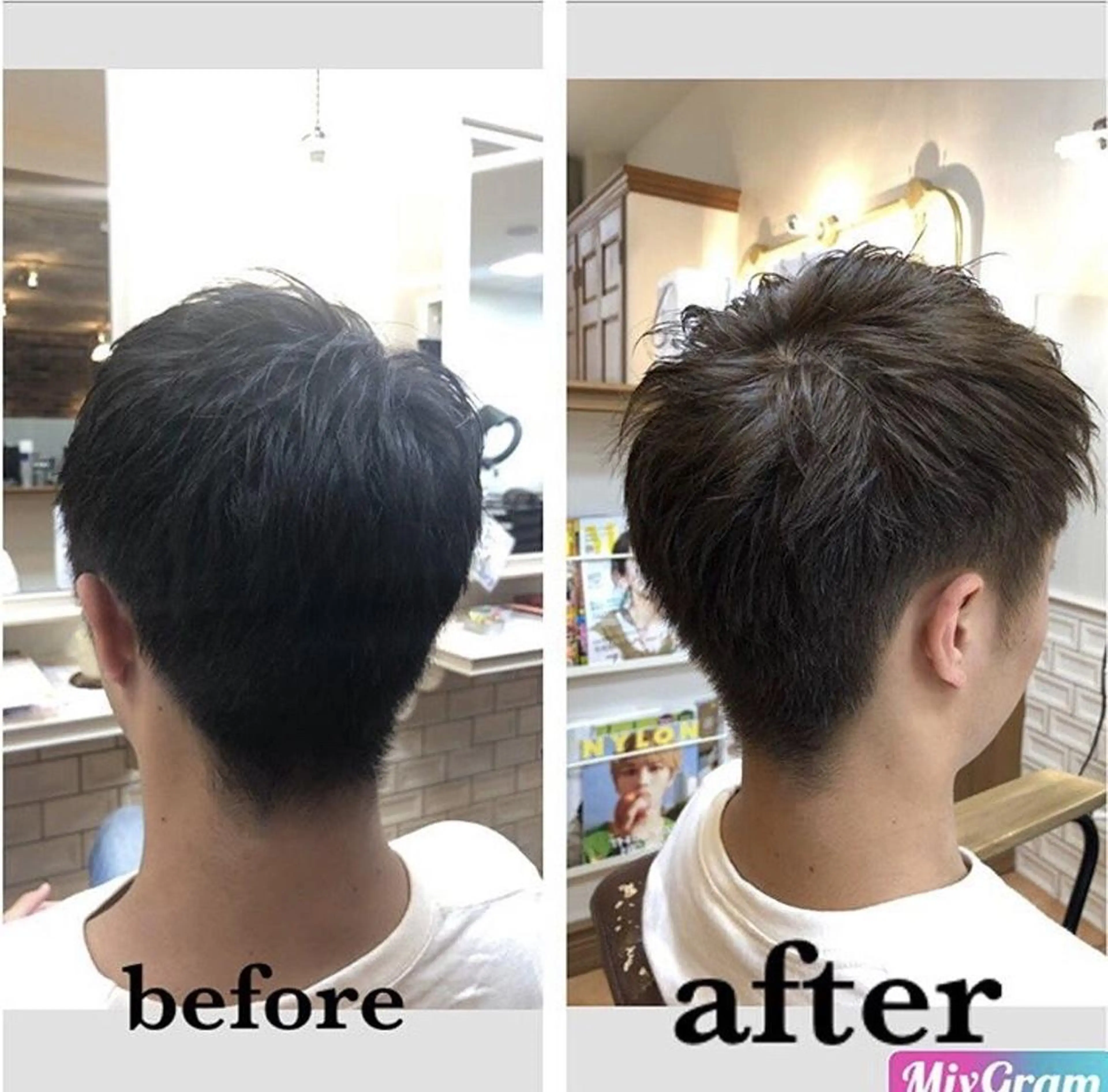 ショート メンズ 髪質改善♡奈良 田原台店 川本かほのヘアスタイル