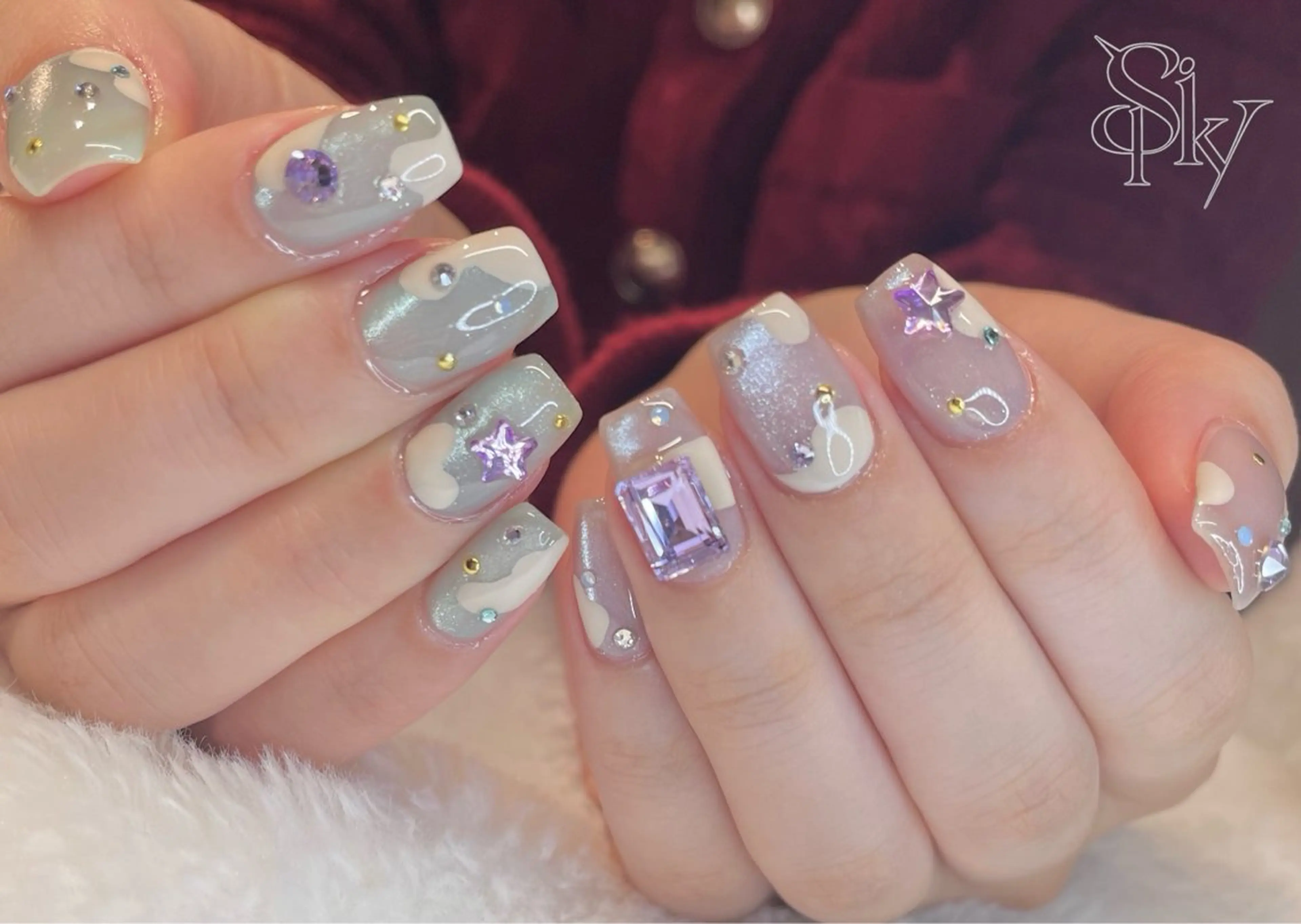 ネイル ハンドネイル Spiky とうげ ふうかのネイルデザイン