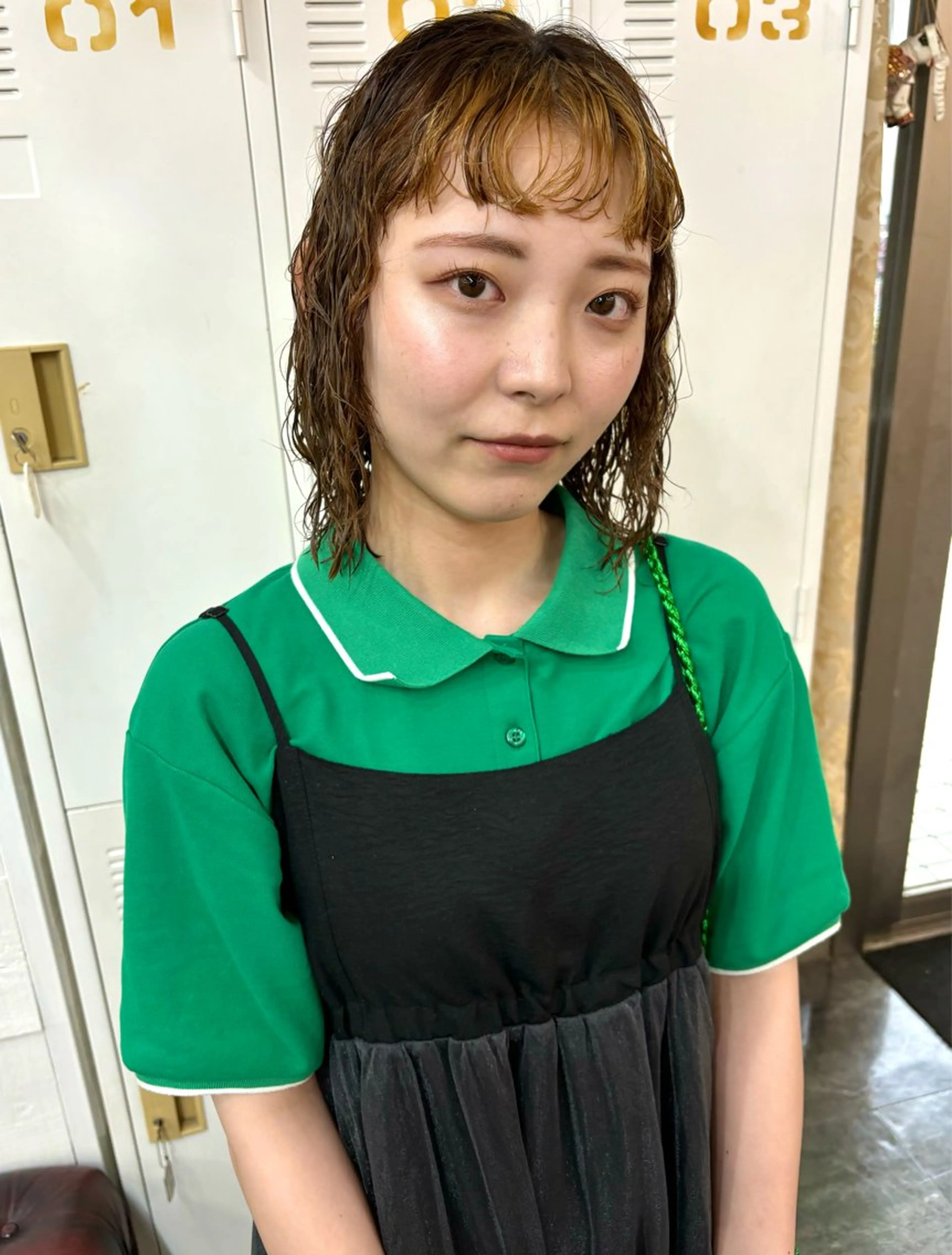 ミディアム パーマ ミディアムパーマ LOMARLIE JURIAのヘアスタイル