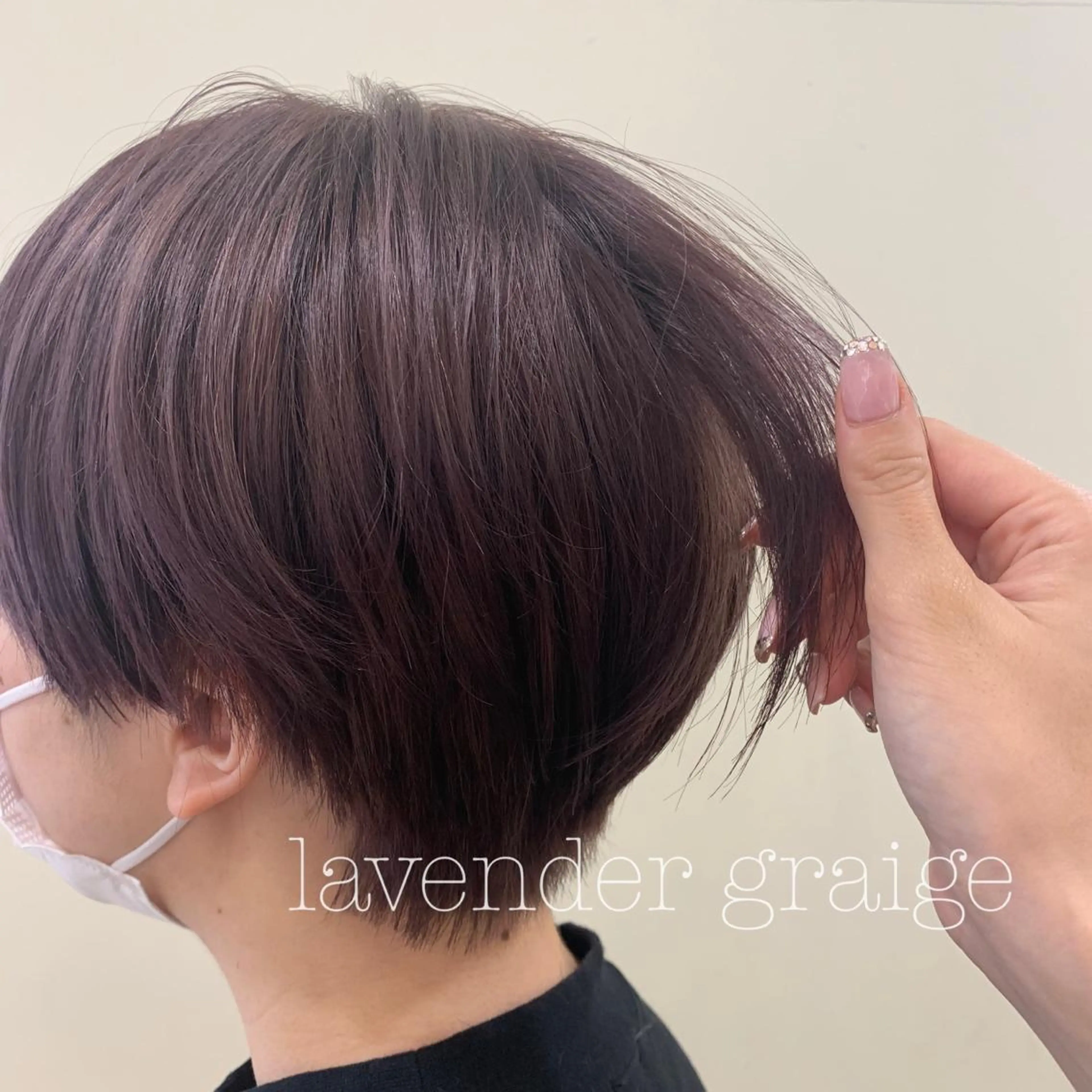 ショート カラー カット ヘアカラー トリートメント ぱつっとボブ/ 小野あかねのヘアスタイル
