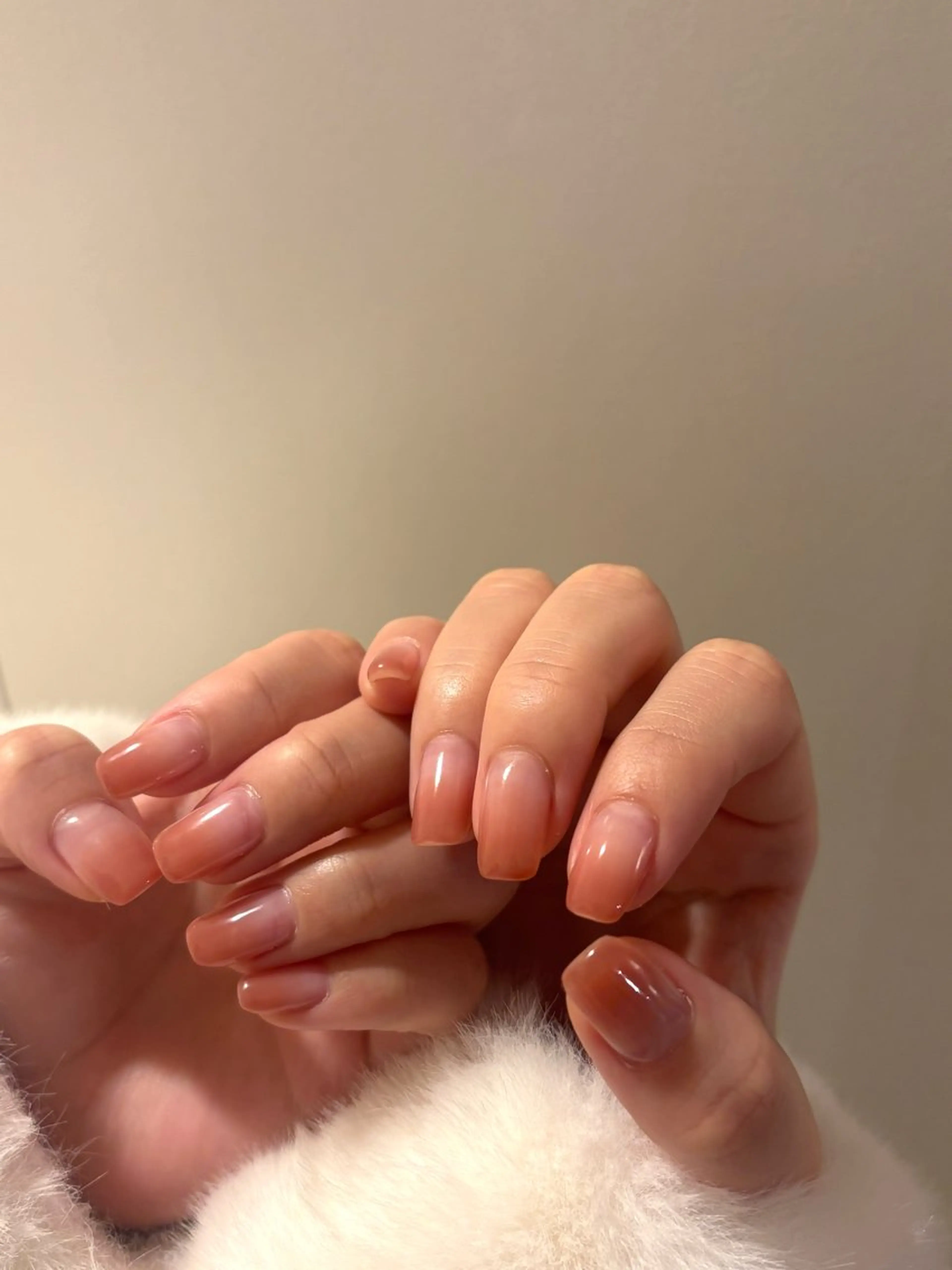 ネイル グラデーション ピンク シンプルネイル ハンドネイル Elio 国泰寺のネイルデザイン