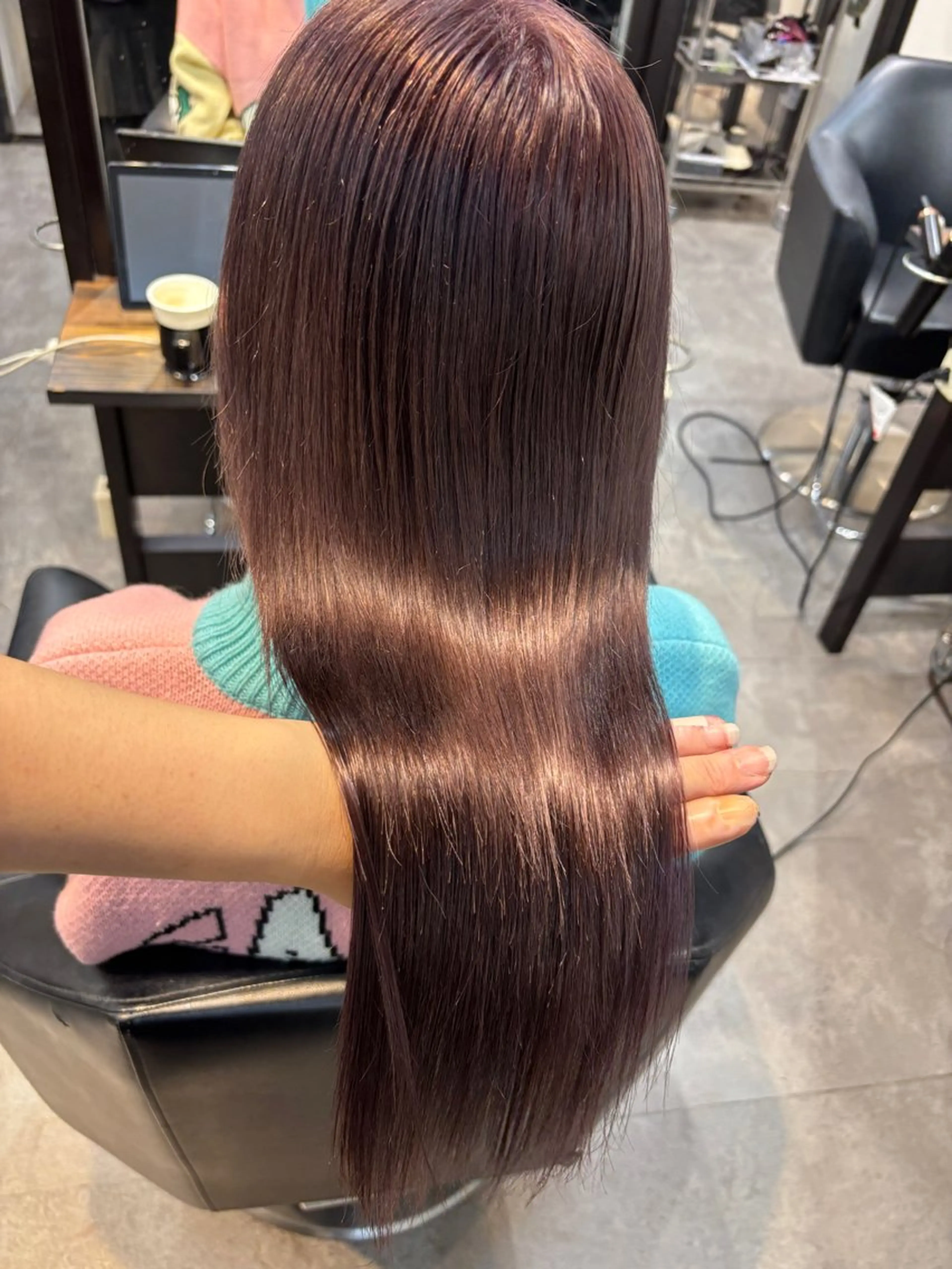 ロング カラー ヘアカラー トリートメント ✨最安値✨エクステ カラー🌼つきな🌼のヘアスタイル