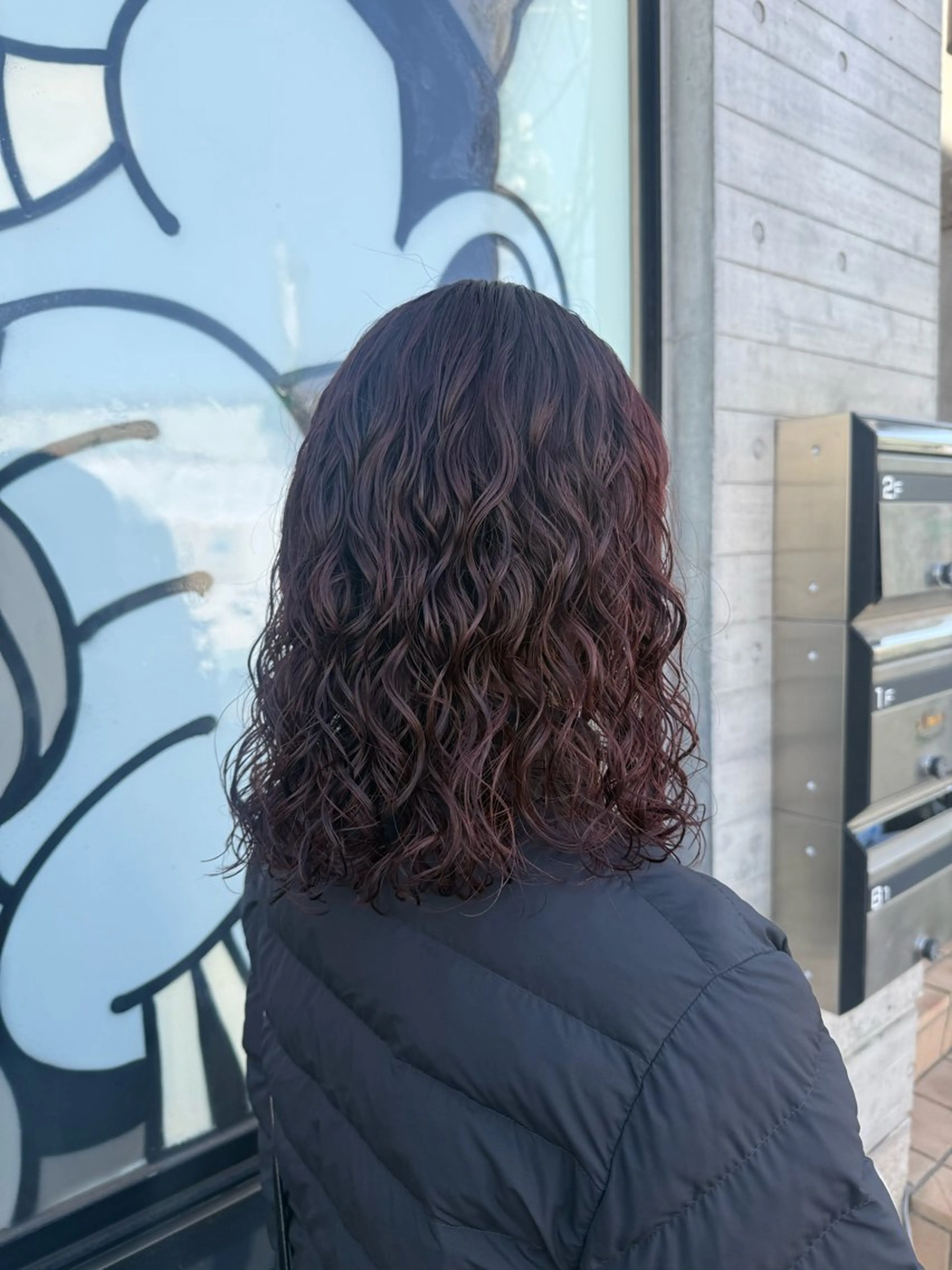 セミロング カット パーマ トリートメント デジタルパーマ/ ウェーブパーマ/神野のヘアスタイル