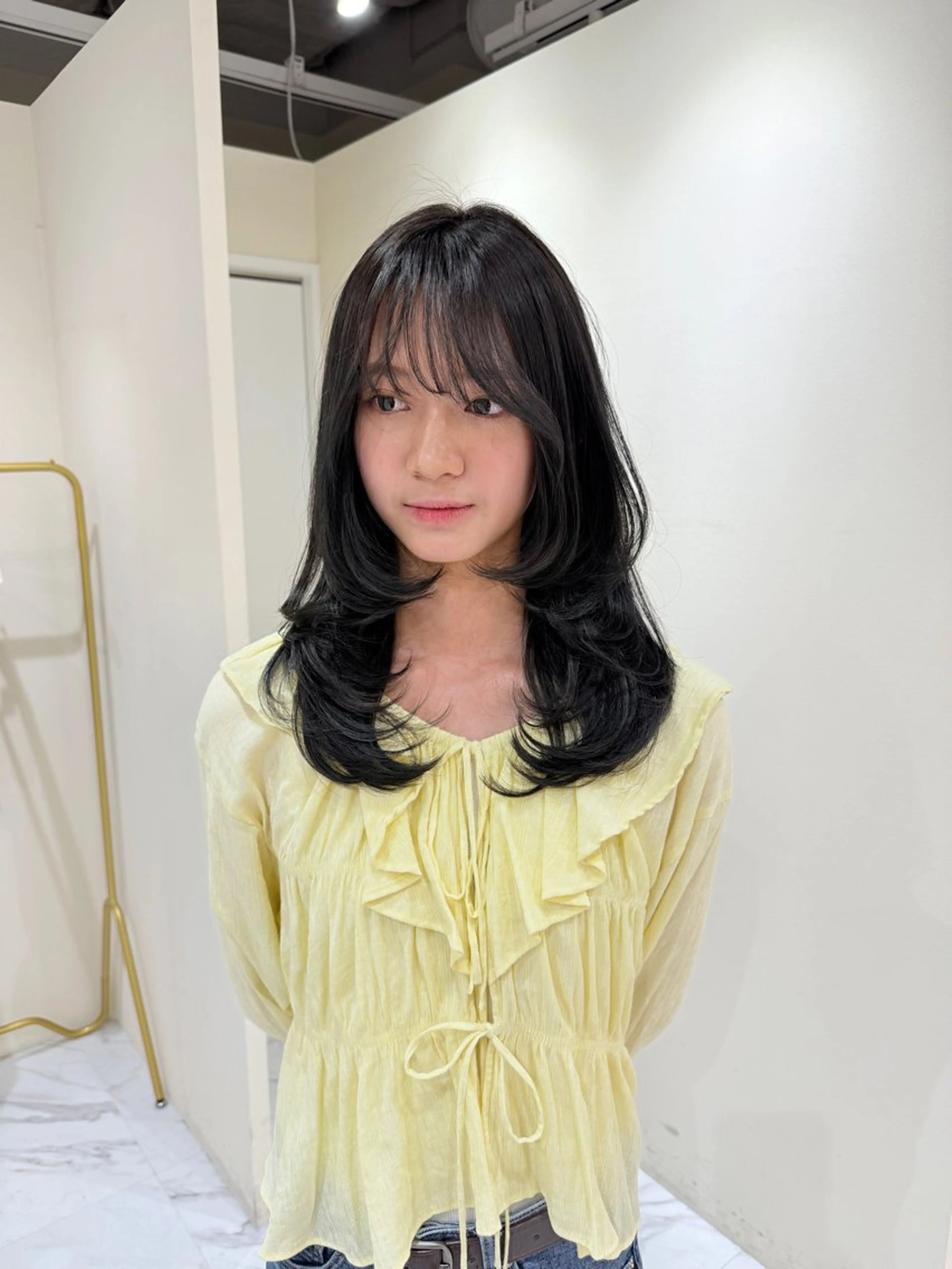 セミロング カラー ヘアカラー 韓国ヘア🇰🇷艶 カラー/sakuraのヘアスタイル