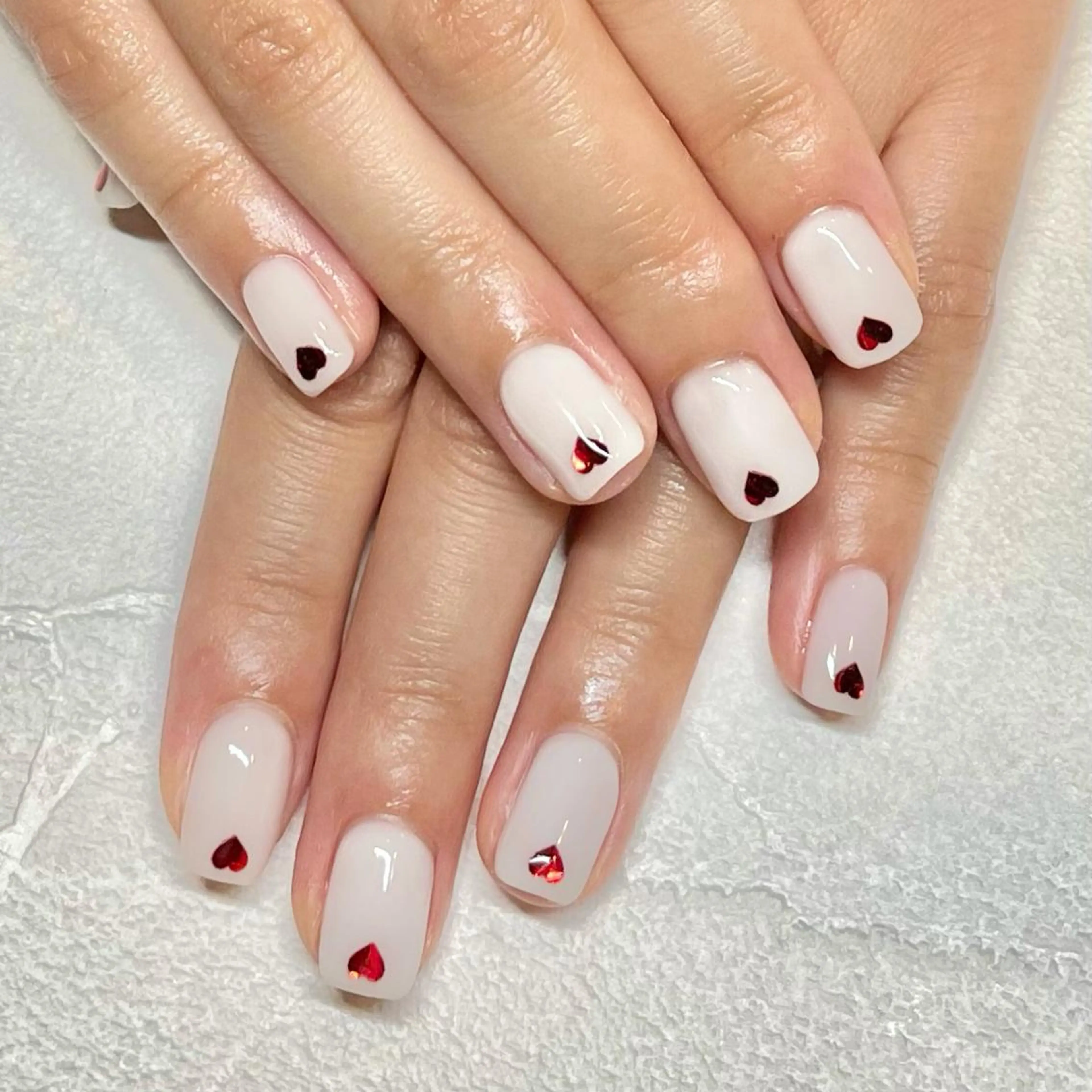 ネイル ワンカラーネイル ささき れいなのネイルデザイン