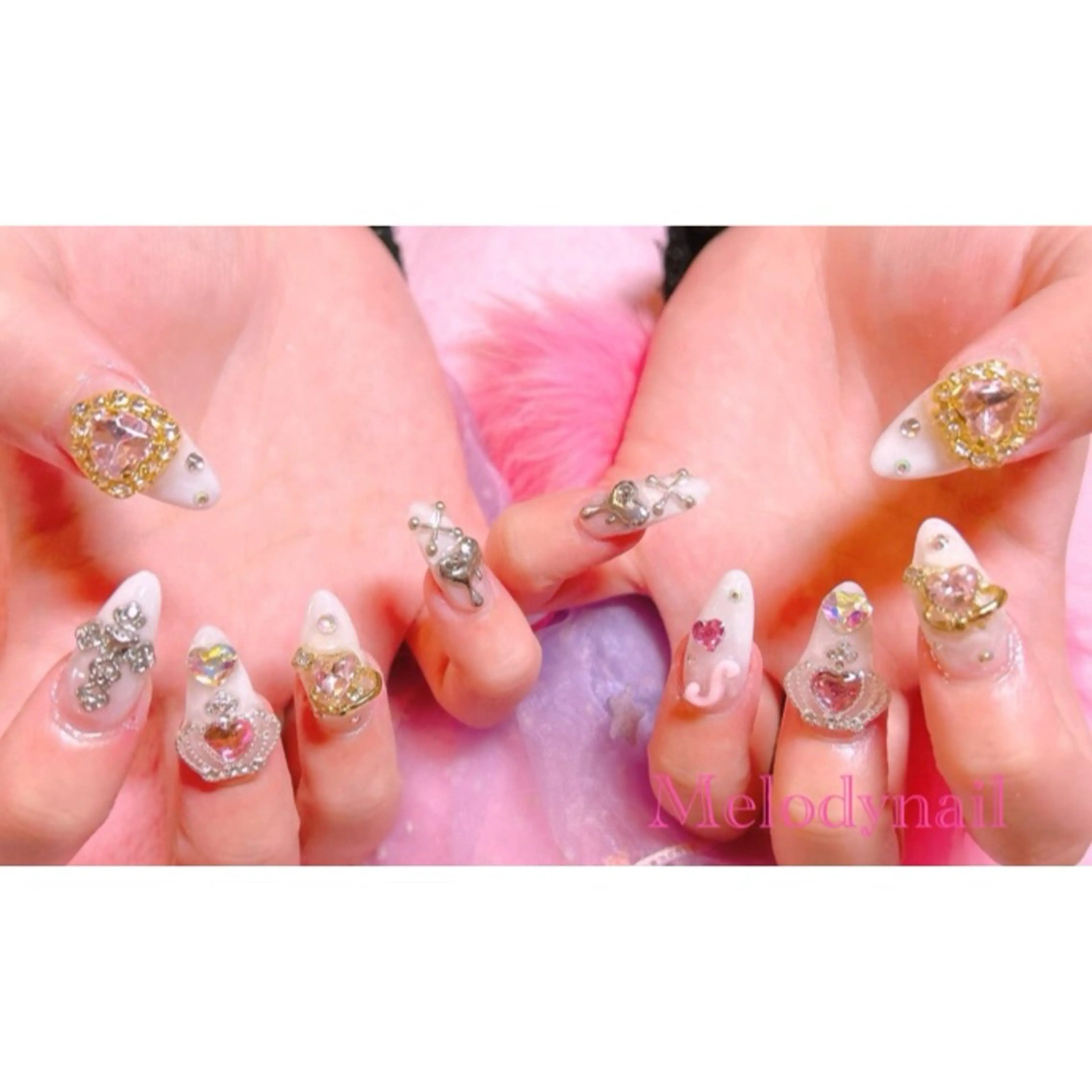 ネイル キラキラネイル 韓国ネイル Melody nailのネイルデザイン
