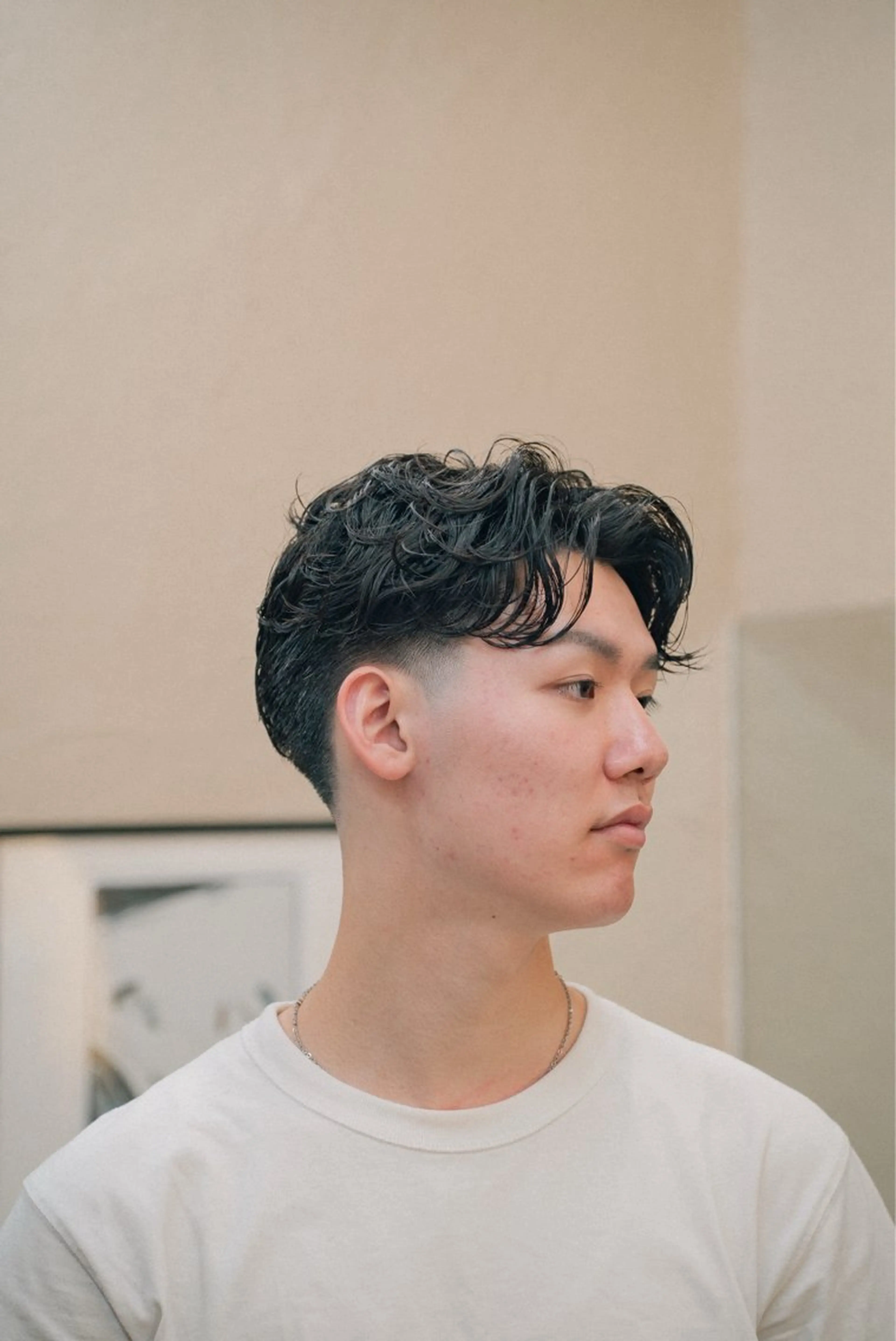 ショート カラー パーマ メンズ メンズパーマ カット パーマ 🔗メンズサロン🔗 Kieのヘアスタイル