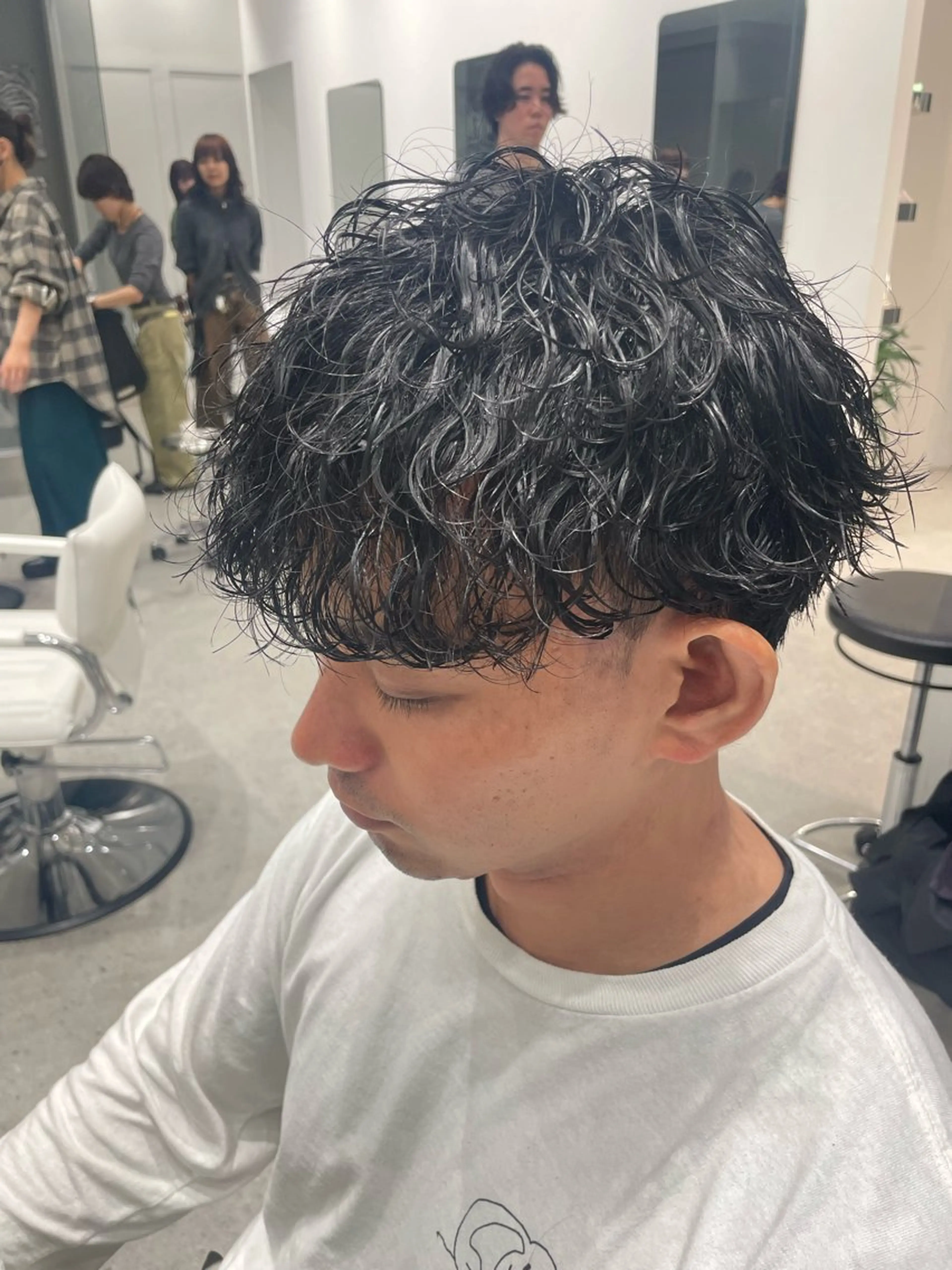 メンズ カット パーマ 無料ショートモデル 募集中❗️秋山ひらいのヘアスタイル
