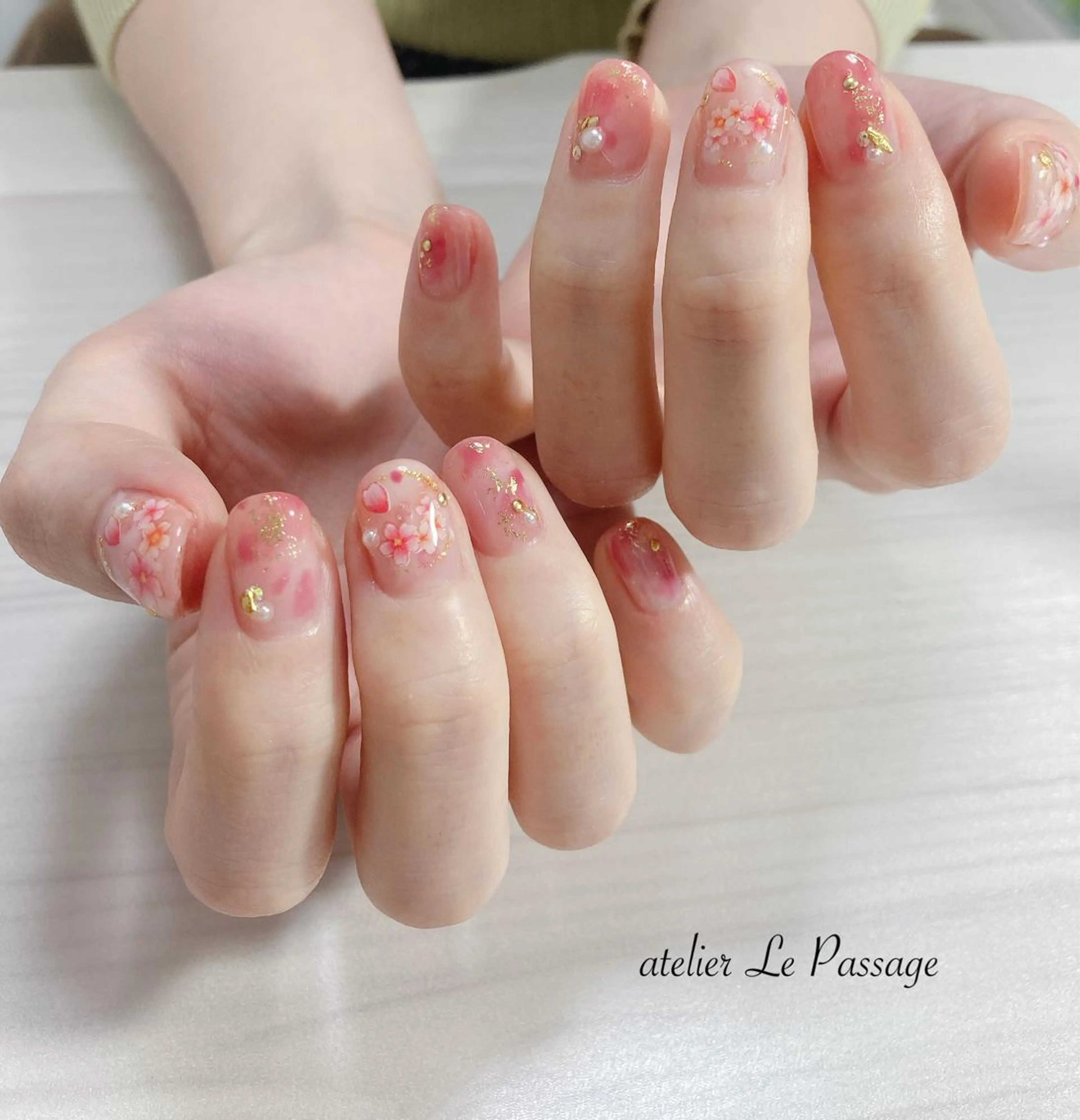 ネイル 桜ネイル h nakatsukaのネイルデザイン